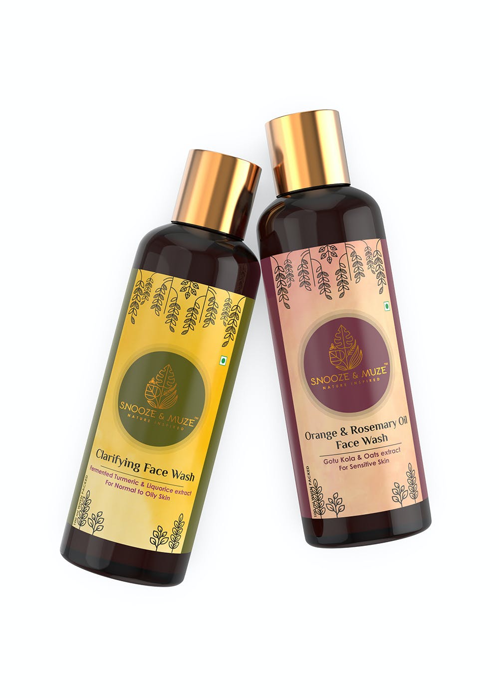 Clarifying Face Wash & Orange and Rosemary Oil Face Wash (100ml each)
