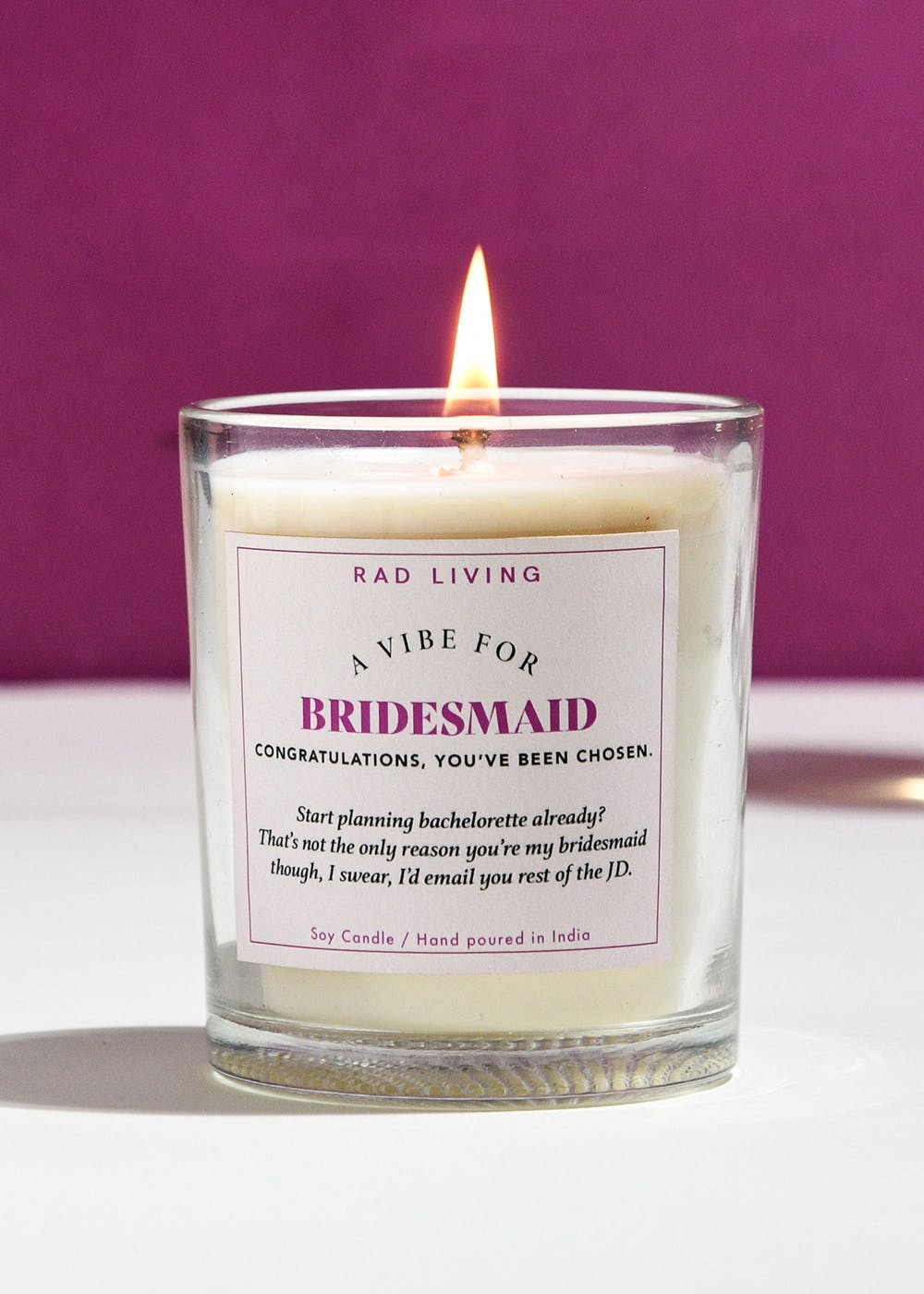 Get Bridesmaid - Peach Mimosa Scented Candle at ₹ 899 | LBB Shop