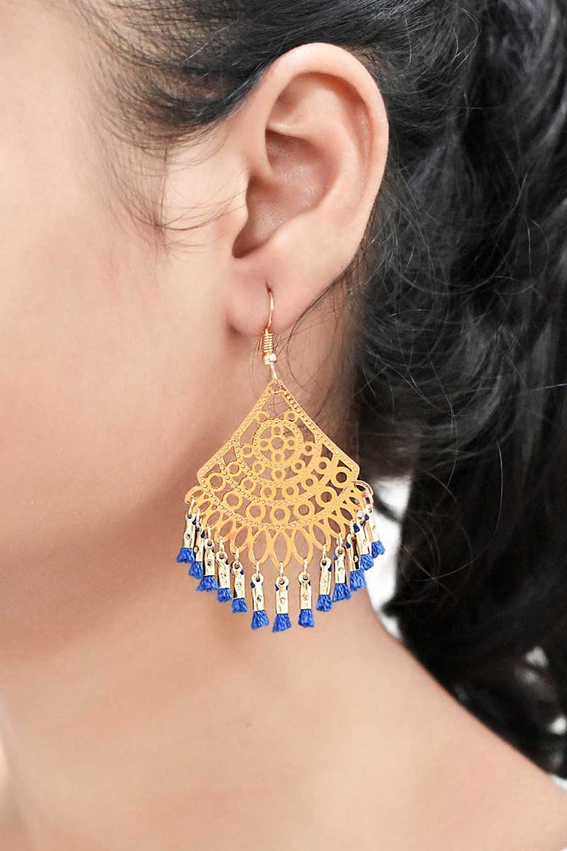 filigree drop earrings