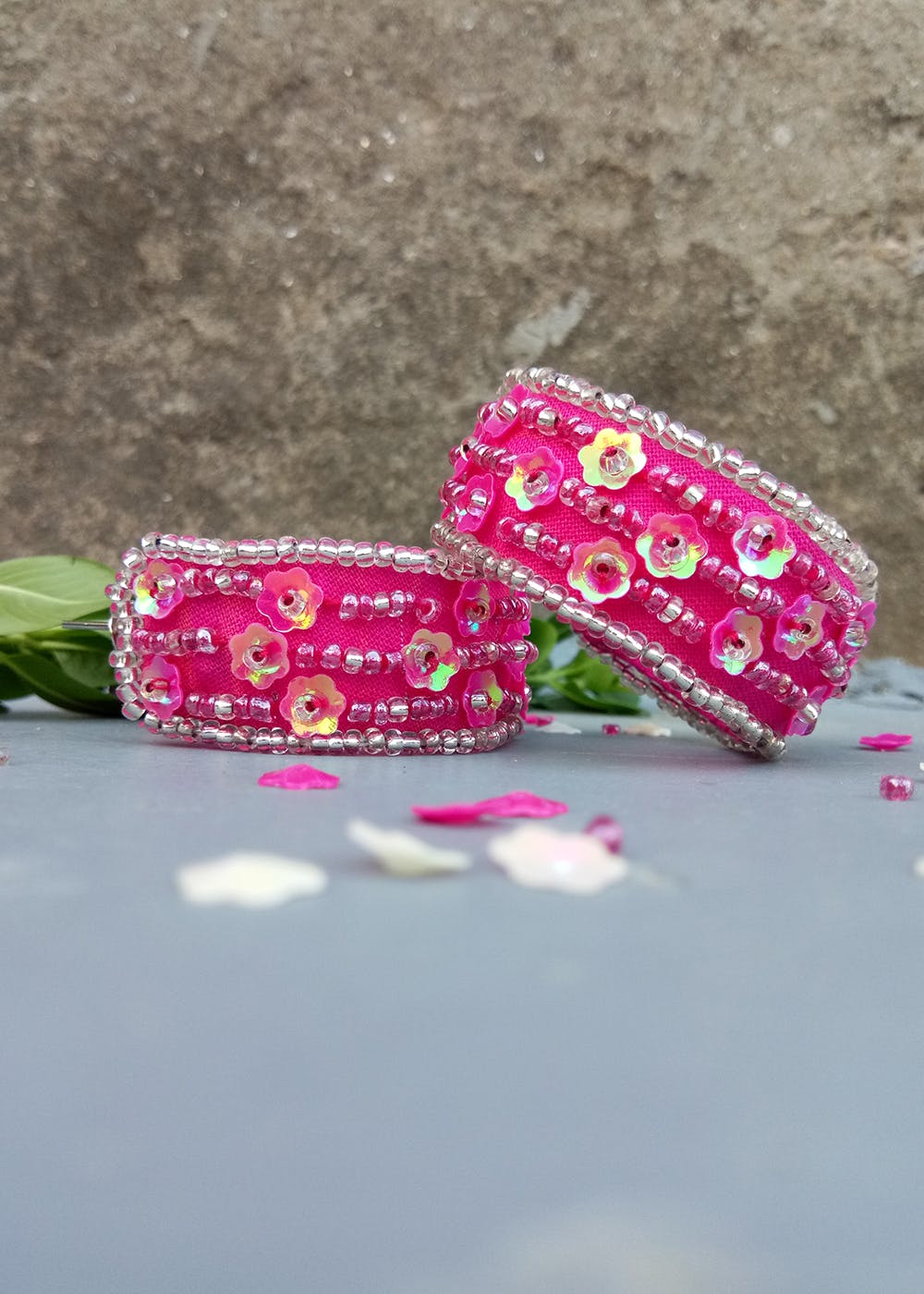 Get Fiza Mini Embroidery Hoop Earrings at ₹ 600 LBB Shop