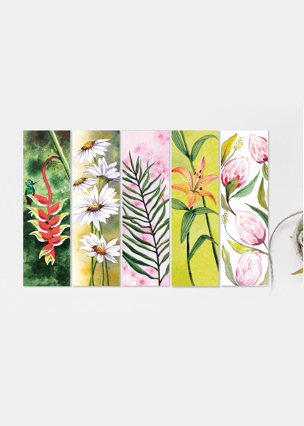 In The Leafy Treetops Agenda & Planner Bookmark | Press Forward  Inspirational Bookmark - Pink Flowers