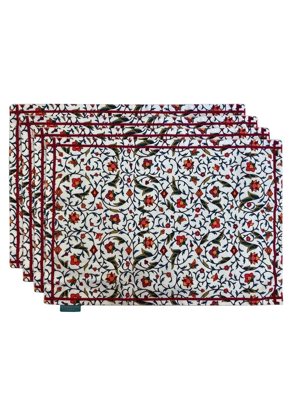 Get Indie Floral Placemats 13X19, Set Of 4 at ₹ 999 | LBB Shop