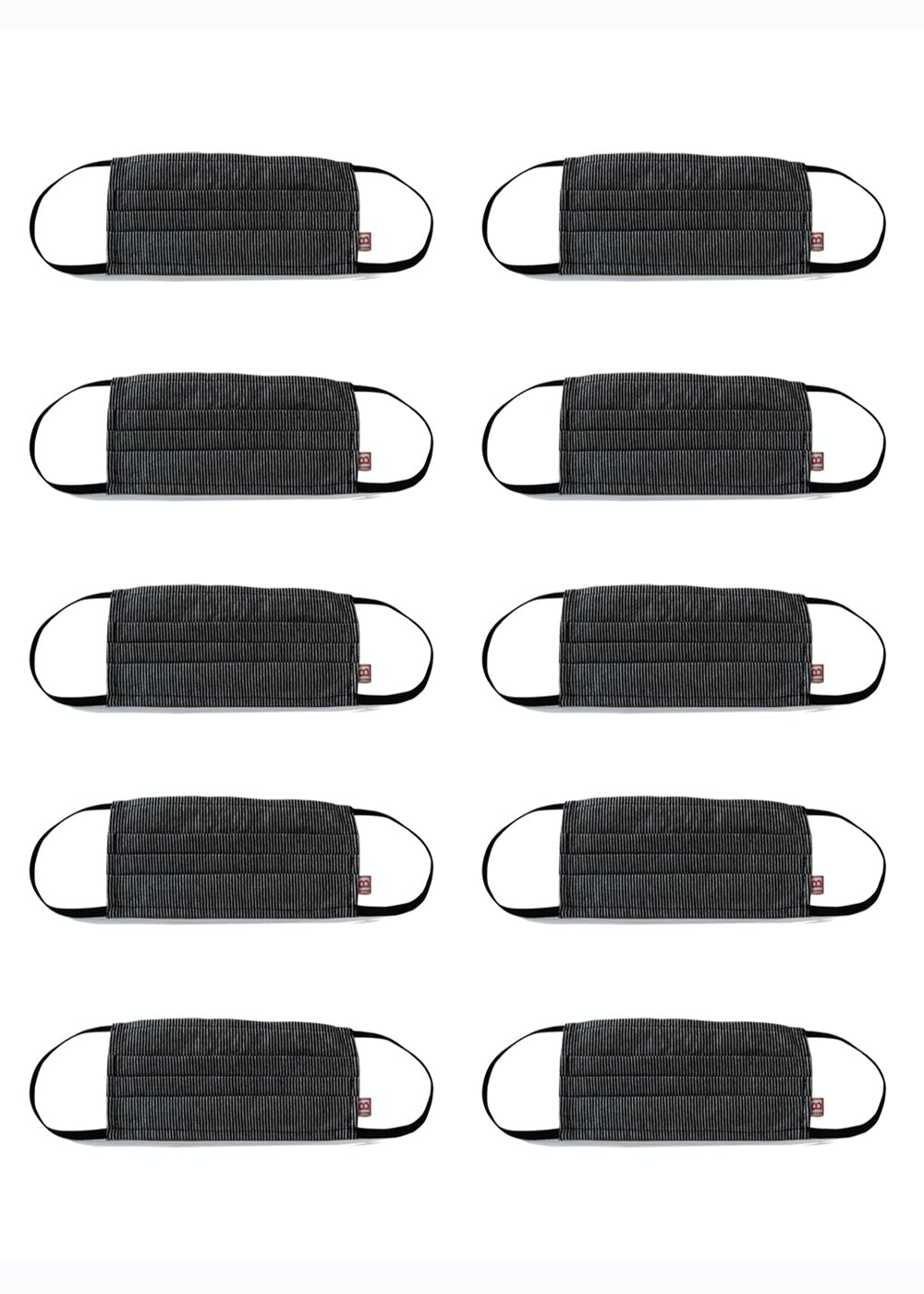 Get Set of 10 Striped Cotton Masks at ₹ 499 LBB Shop