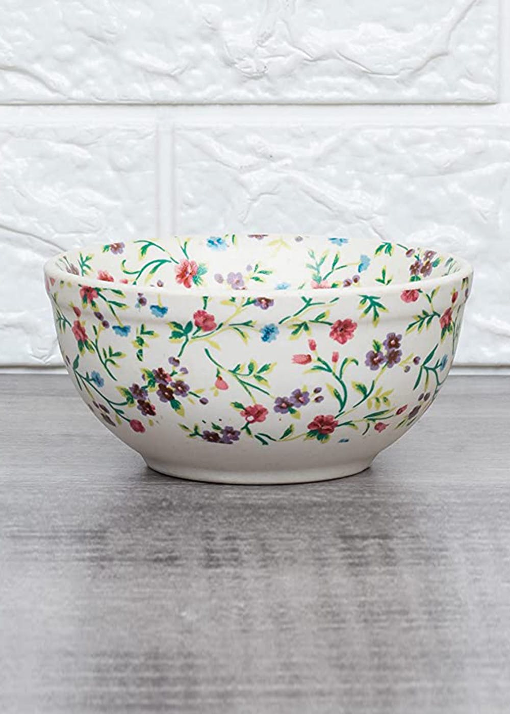 flower painted bowl