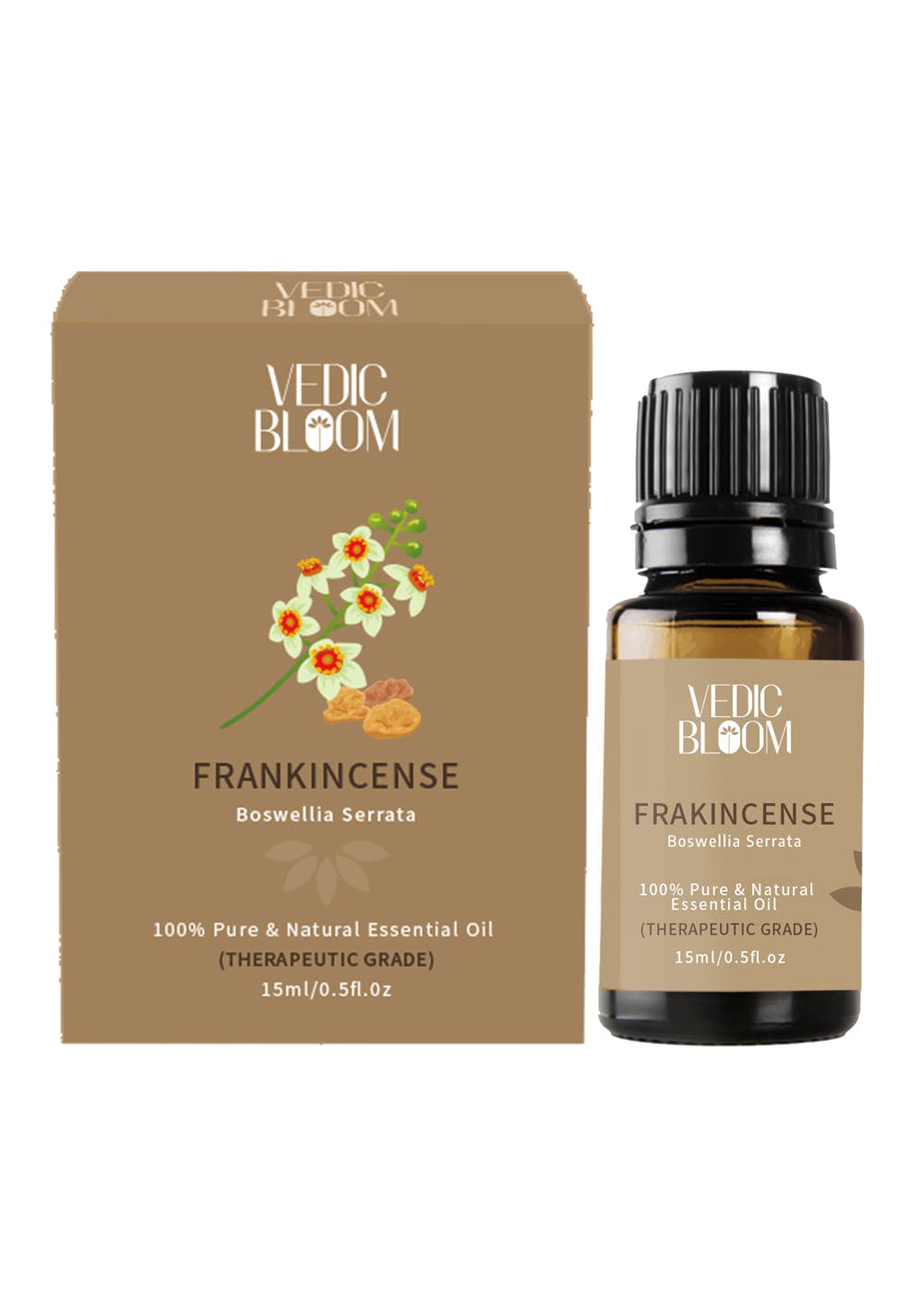 100% Pure and Natural Frankincense Essential Oil (15ml)