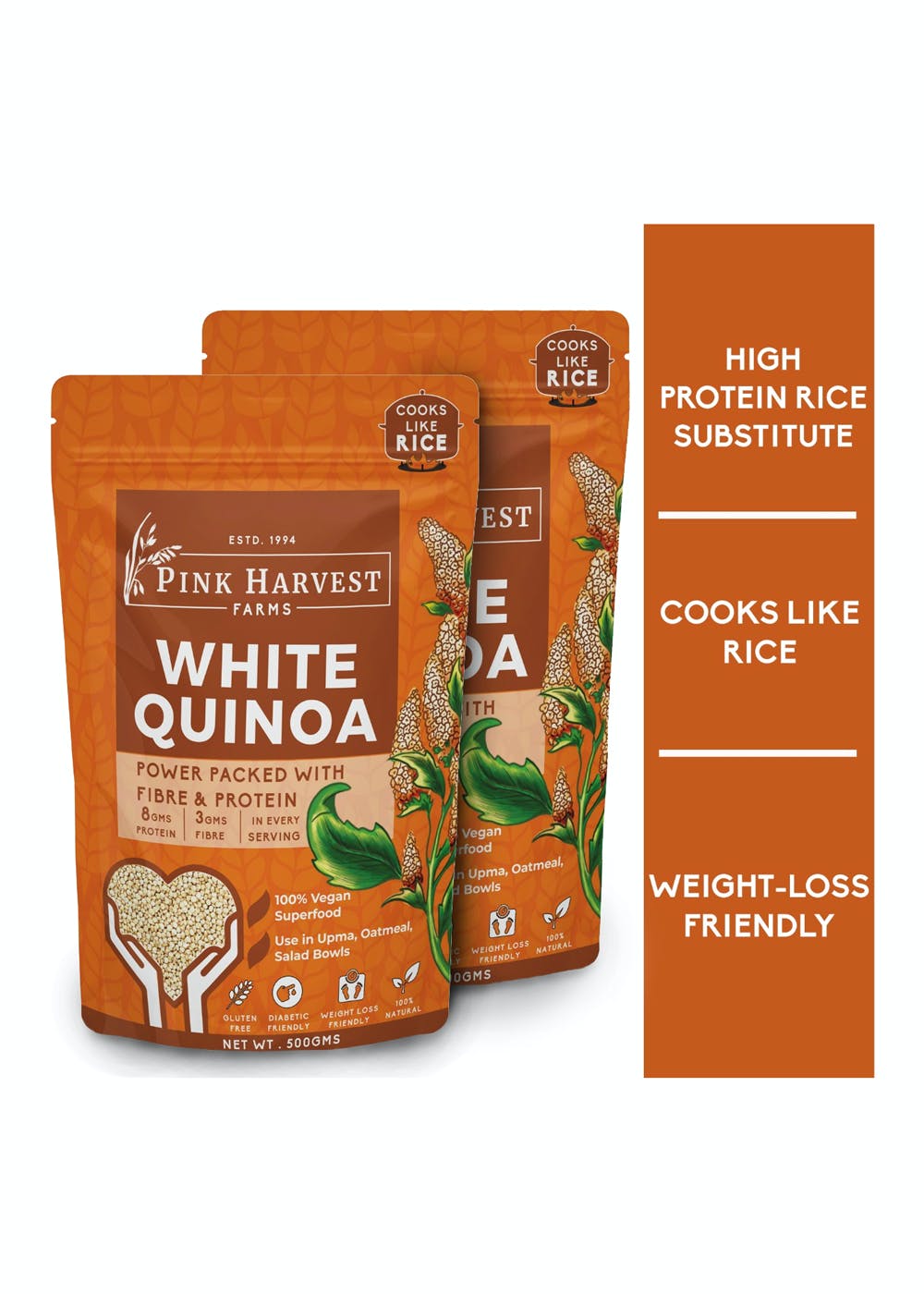 White Quinoa (Pack of 2)- 1kg