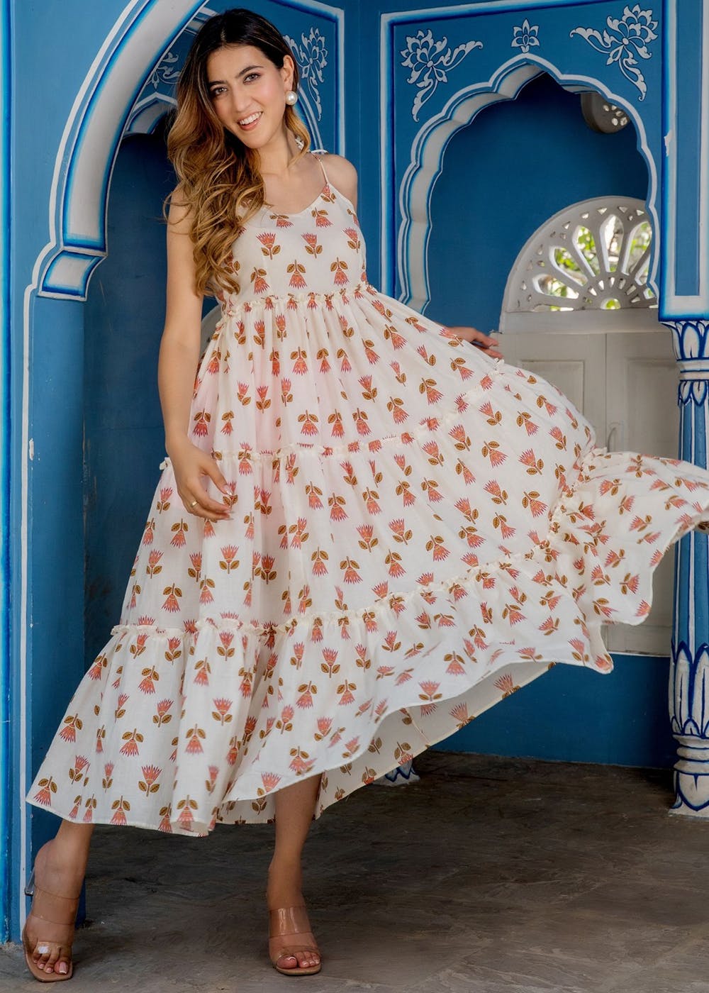 Get Asymmetrical Hem Magenta Pink Cotton Dress at ₹ 1179 | LBB Shop