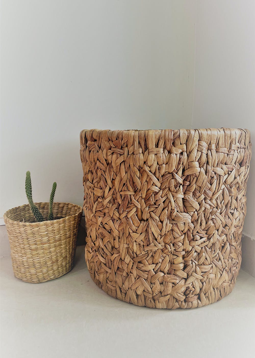 Get Water Hyacinth Laundry Basket at ₹ 1999 LBB Shop