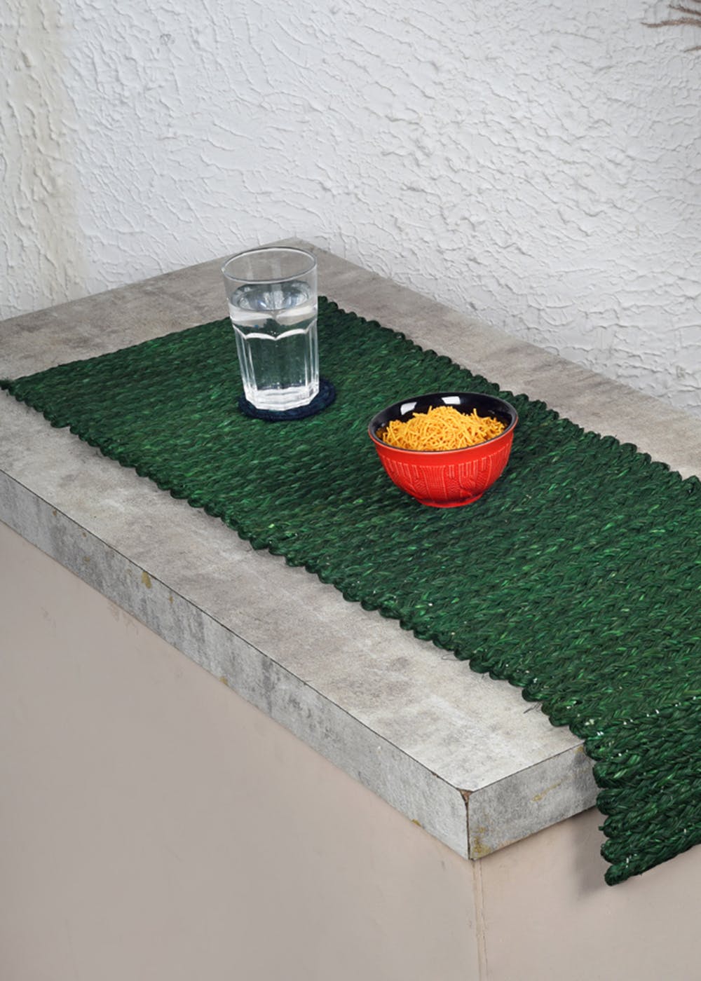 Get Sabai Grass Green Table Runner at ₹ 1099 LBB Shop