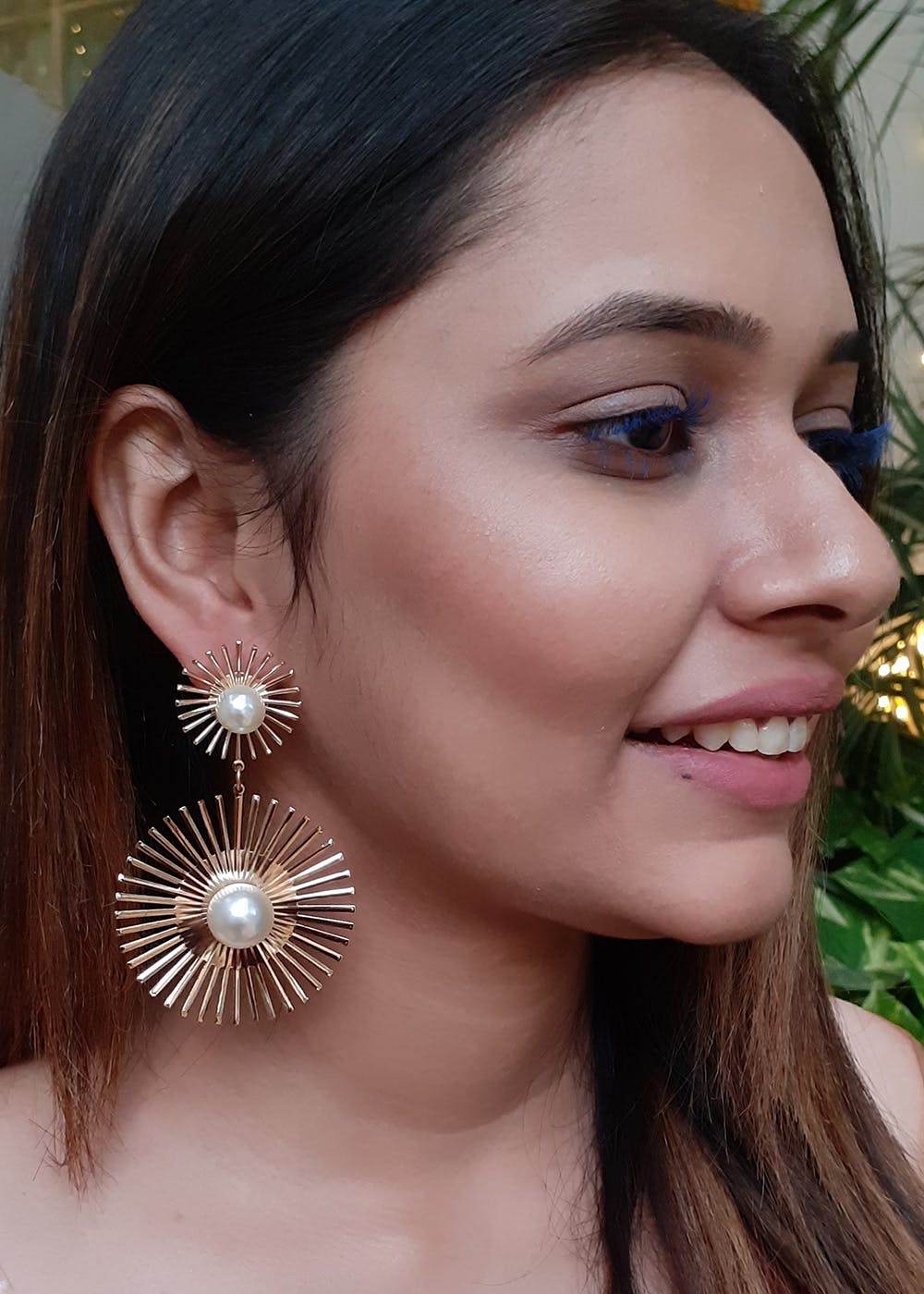 Get Sunshine Golden Pearl Earrings at ₹ 299 | LBB Shop