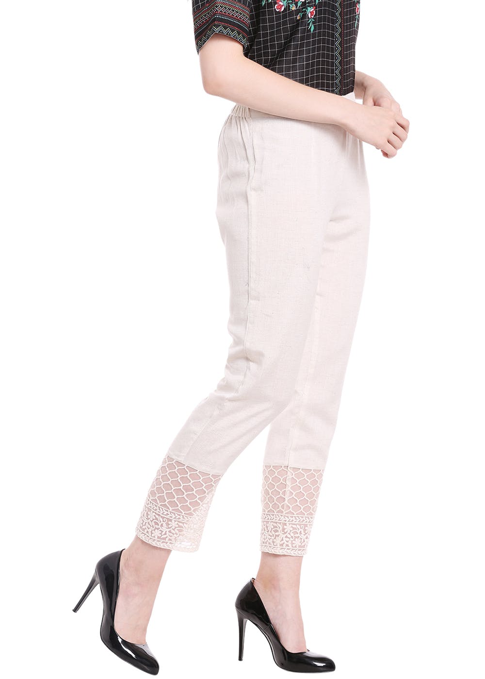 Get Lace Self Design Trim Detail Off 