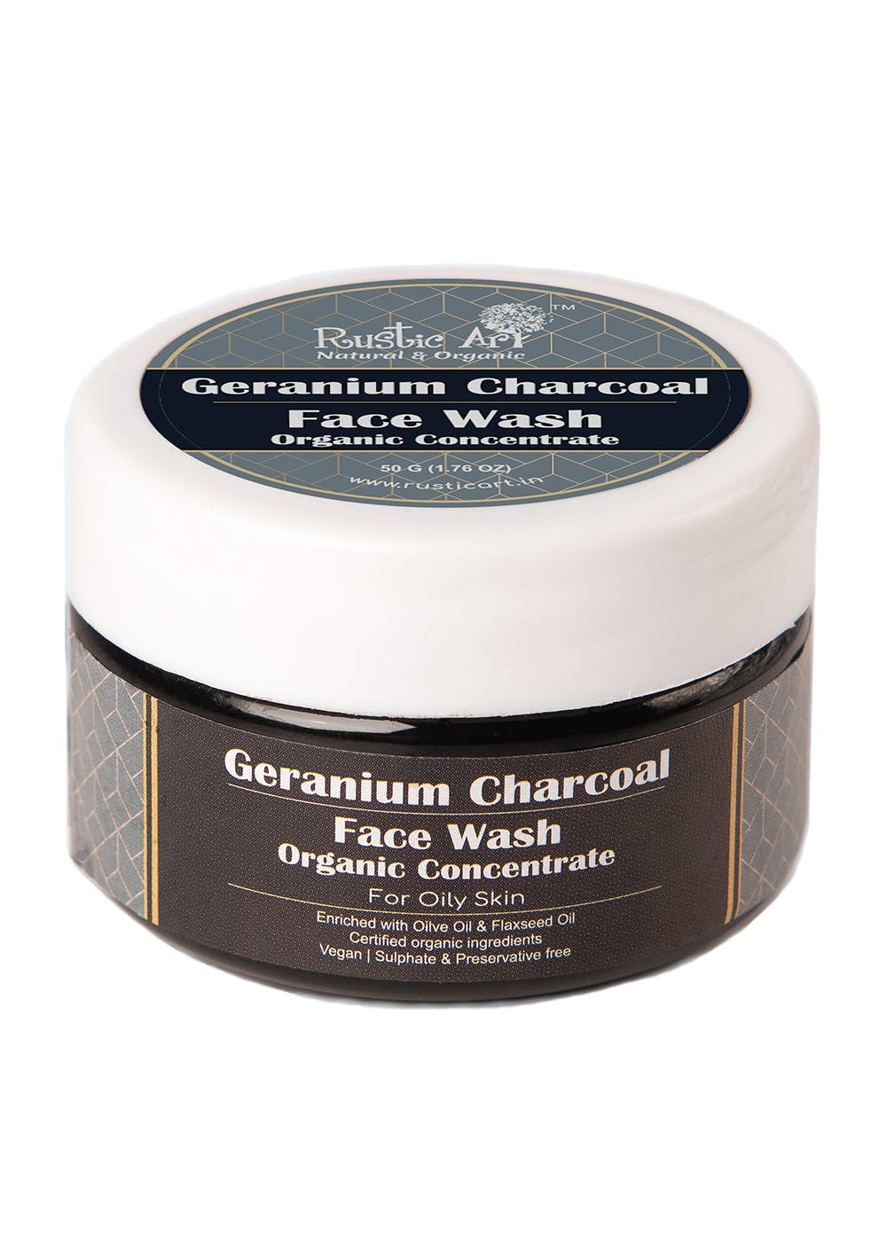 geranium charcoal face wash