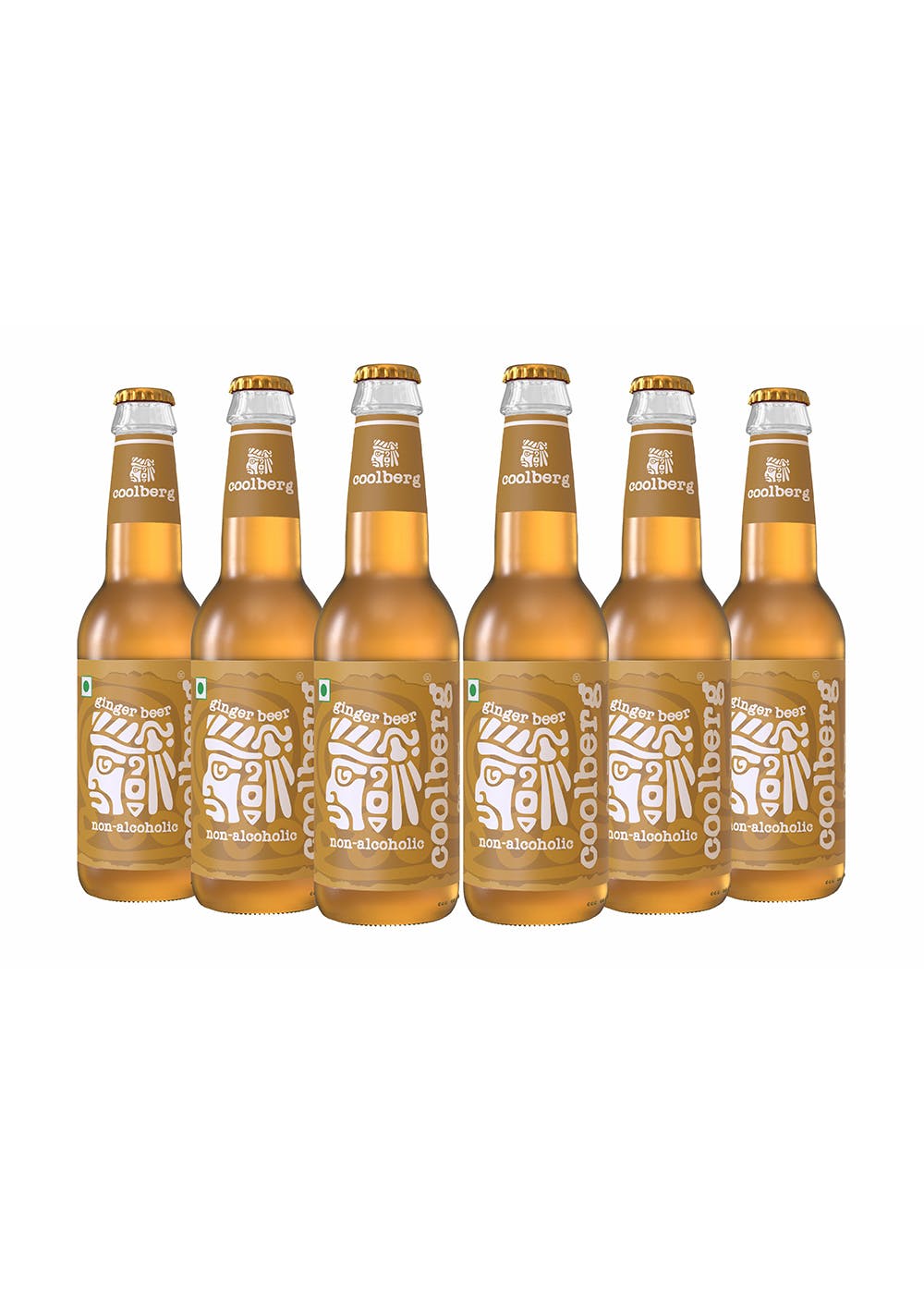  Ginger Non-Alcoholic Beer 330ml Glass Bottle (Pack of 6) 