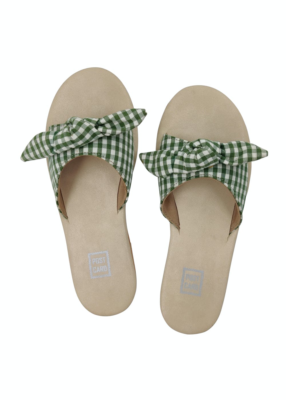 Green Bow Espadrille Slides main image 1