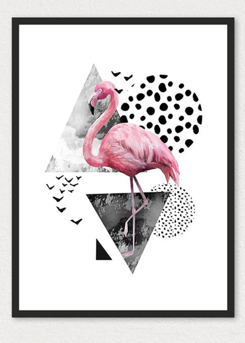 Get Wall Art Geo Flamingo Triangle Art at ₹ 1899 | LBB Shop