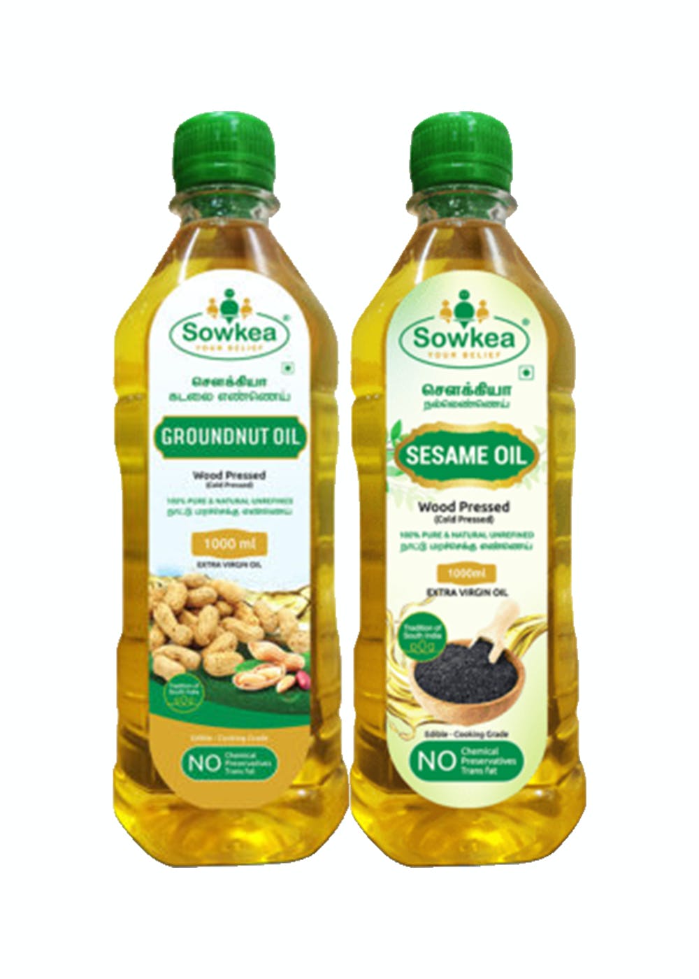 Get Cold Pressed Groundnut Oil and Sesame Oil (1 Litre each) at ₹ 700