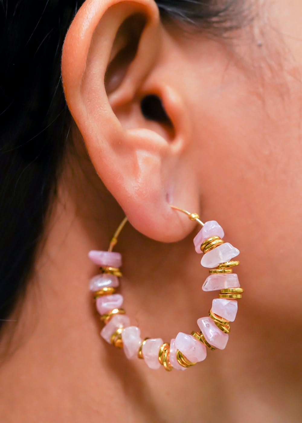 Woman hoop earrings hires stock photography and images  Alamy