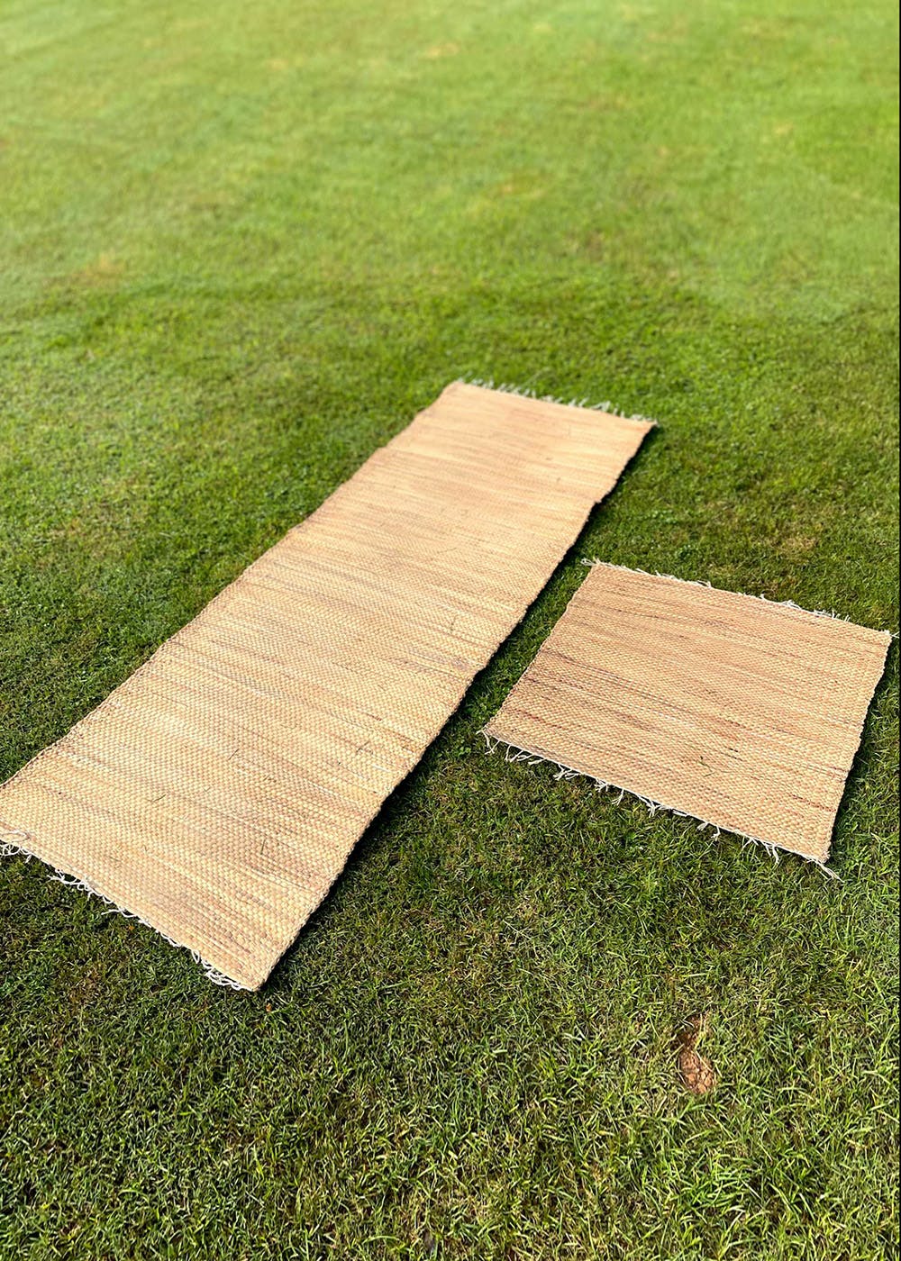 Get Handwoven Water Hyacinth Yoga Mat at ₹ 1699 LBB Shop