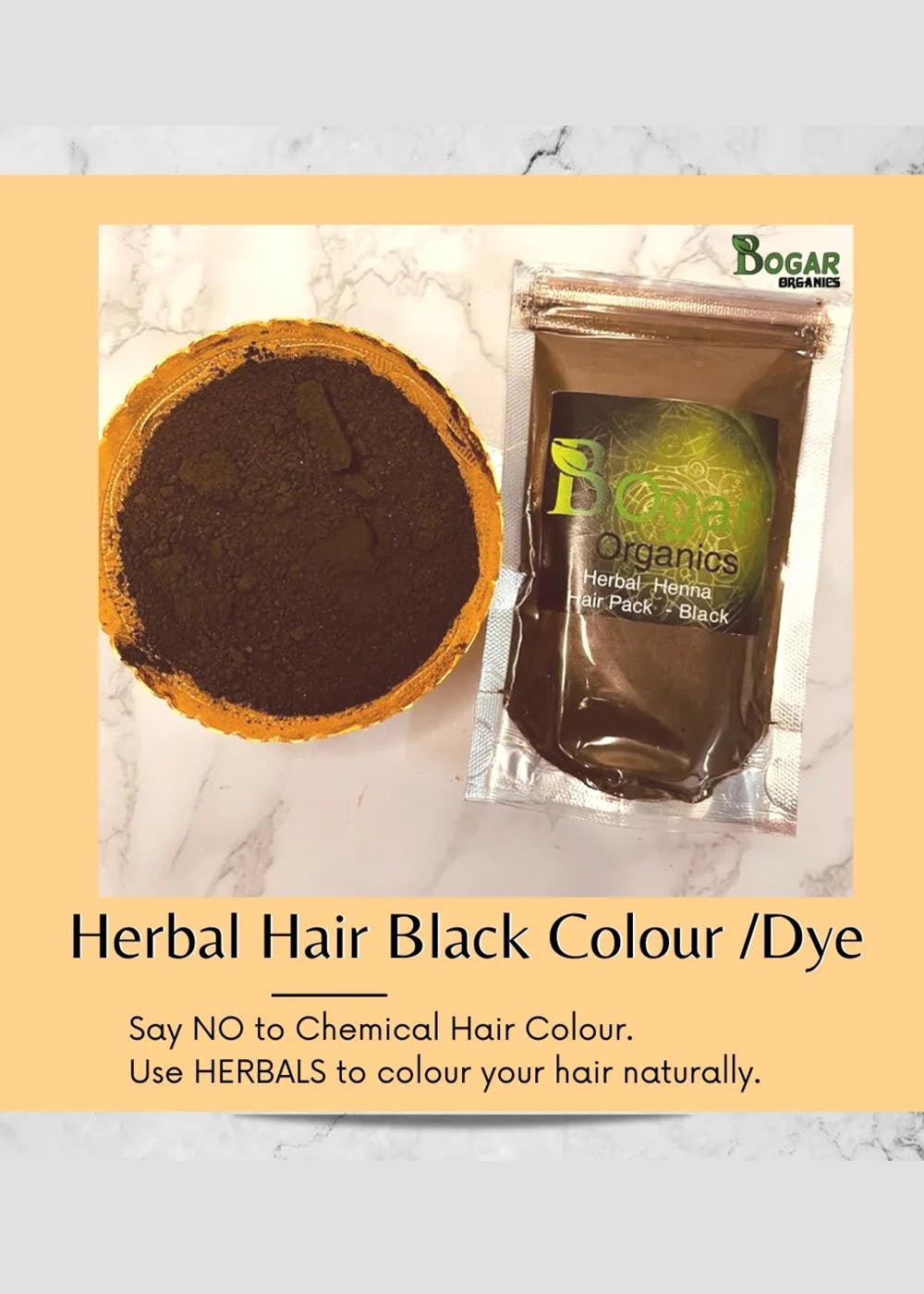Get Herbal Henna Hair Color Dye - Black 100 gm at ₹ 300 | LBB Shop