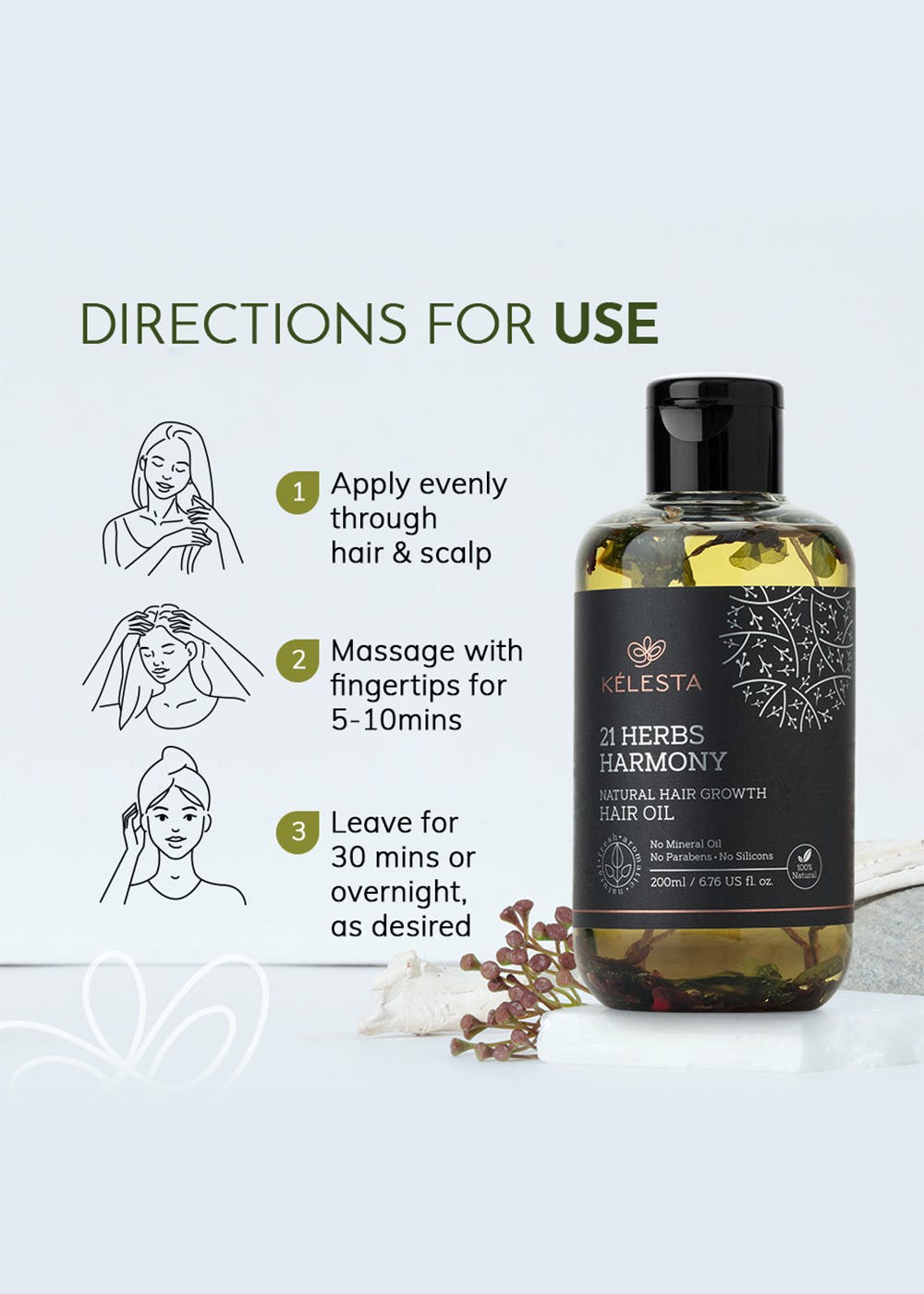 Get 21 Herbs Harmony Hair Oil With Natural Ingredients - 200 ml at ₹ 487 |  LBB Shop
