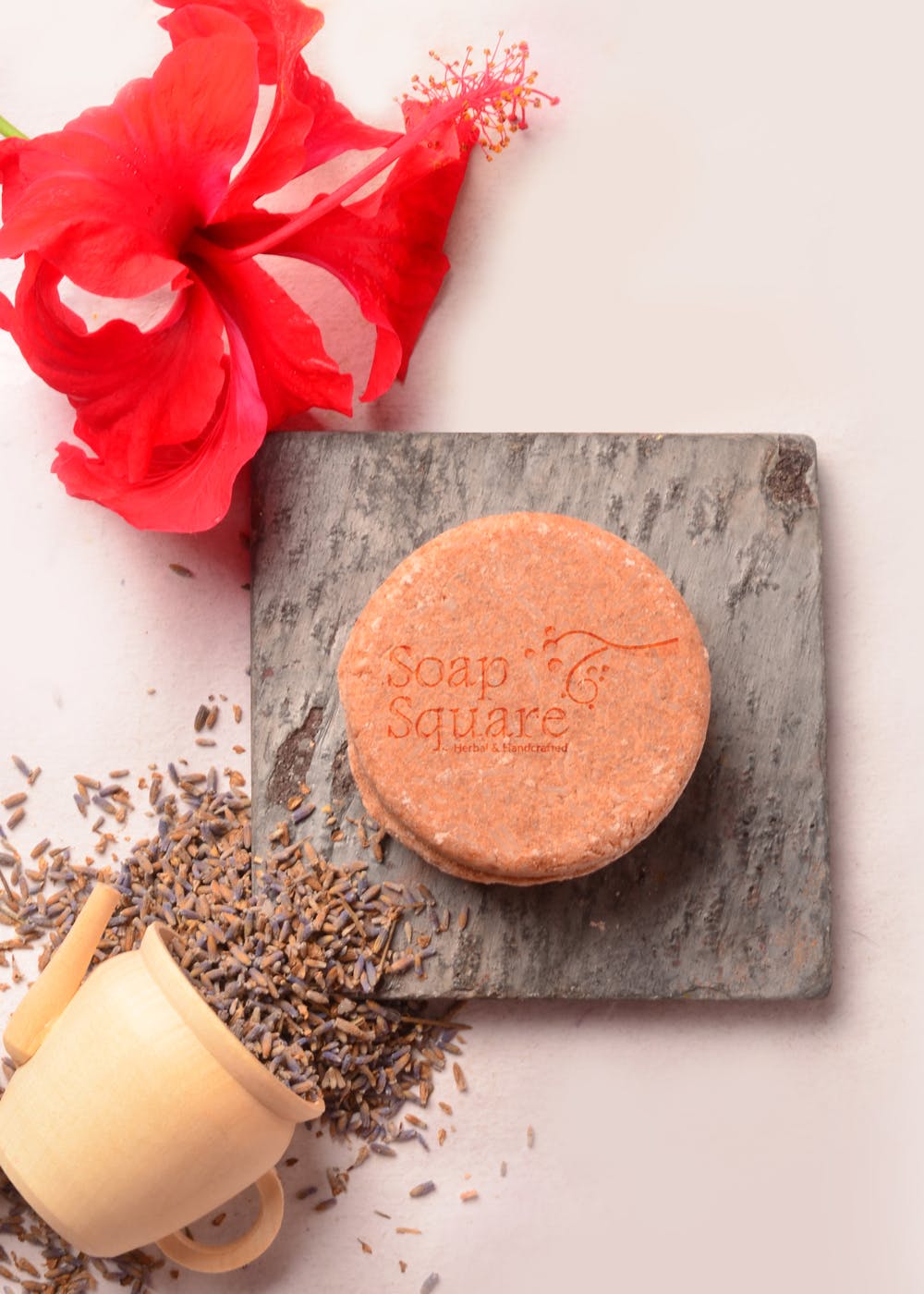 Get Hibiscus, Lavender & Shea Butter Shampoo Bar (For Dry & Damaged Hair) at ₹ 450 LBB Shop