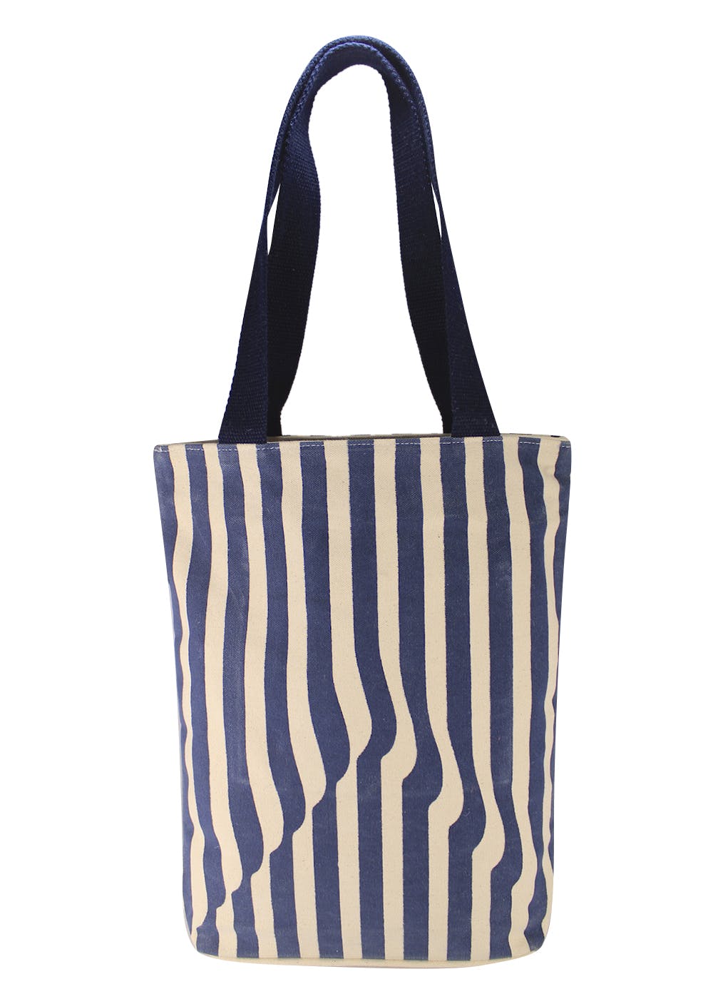 Get Blue & White Striped Canvas Tote at ₹ 569 | LBB Shop