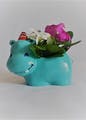 Flower,Plant,Flowerpot,Petal,Creative arts,Aqua,Herbaceous plant,Artifact,Toy,Flower Arranging