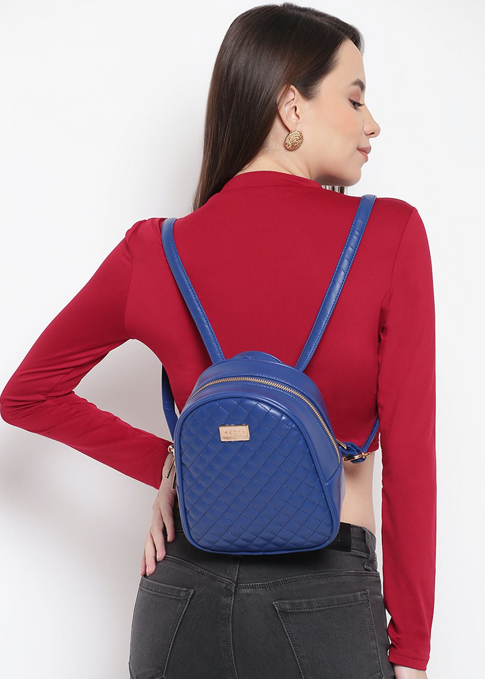 Get Quilted Multifunctional Backpack And Sling Bag Set at ₹ 1637 LBB Shop