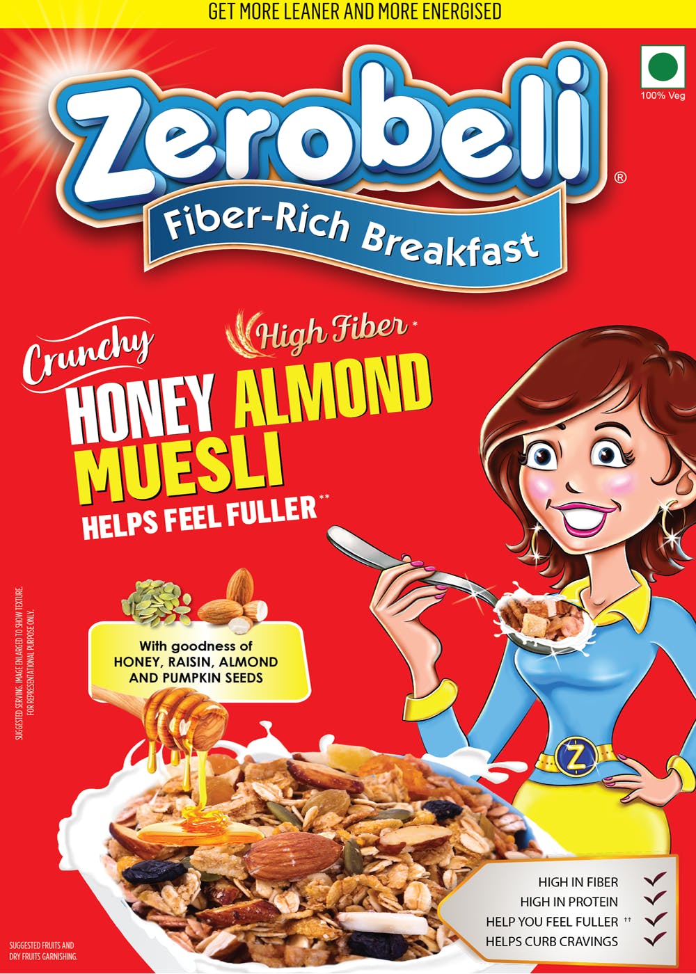 Get Honey Almond Muesli With Seeds at ₹ 140 LBB Shop