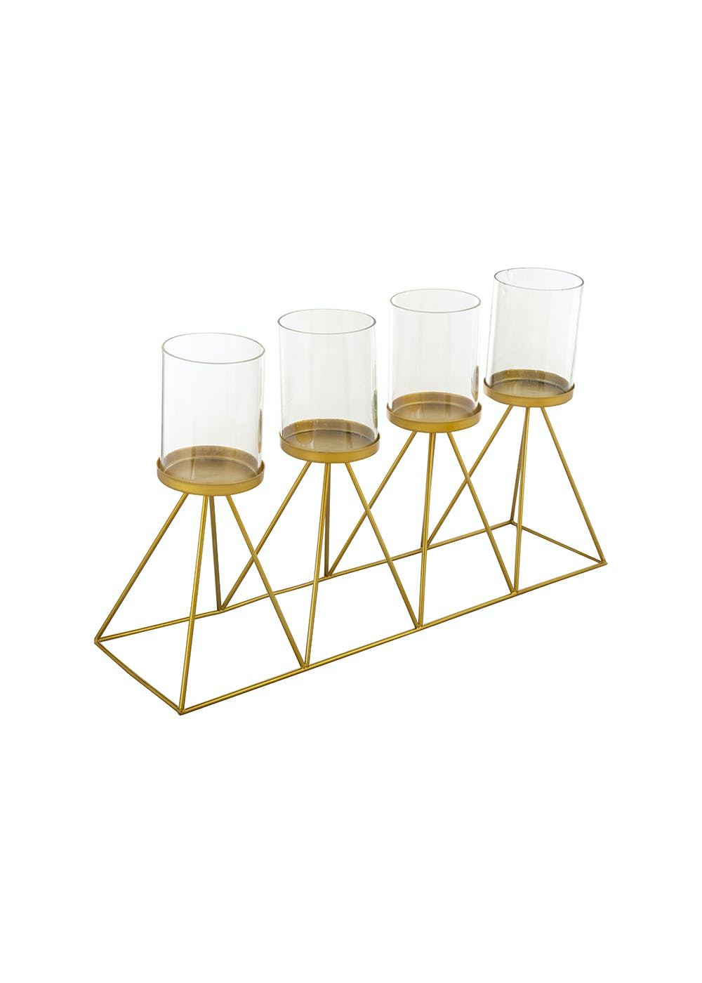 Get Pyramid Glass Candle Stand at ₹ 1599 LBB Shop