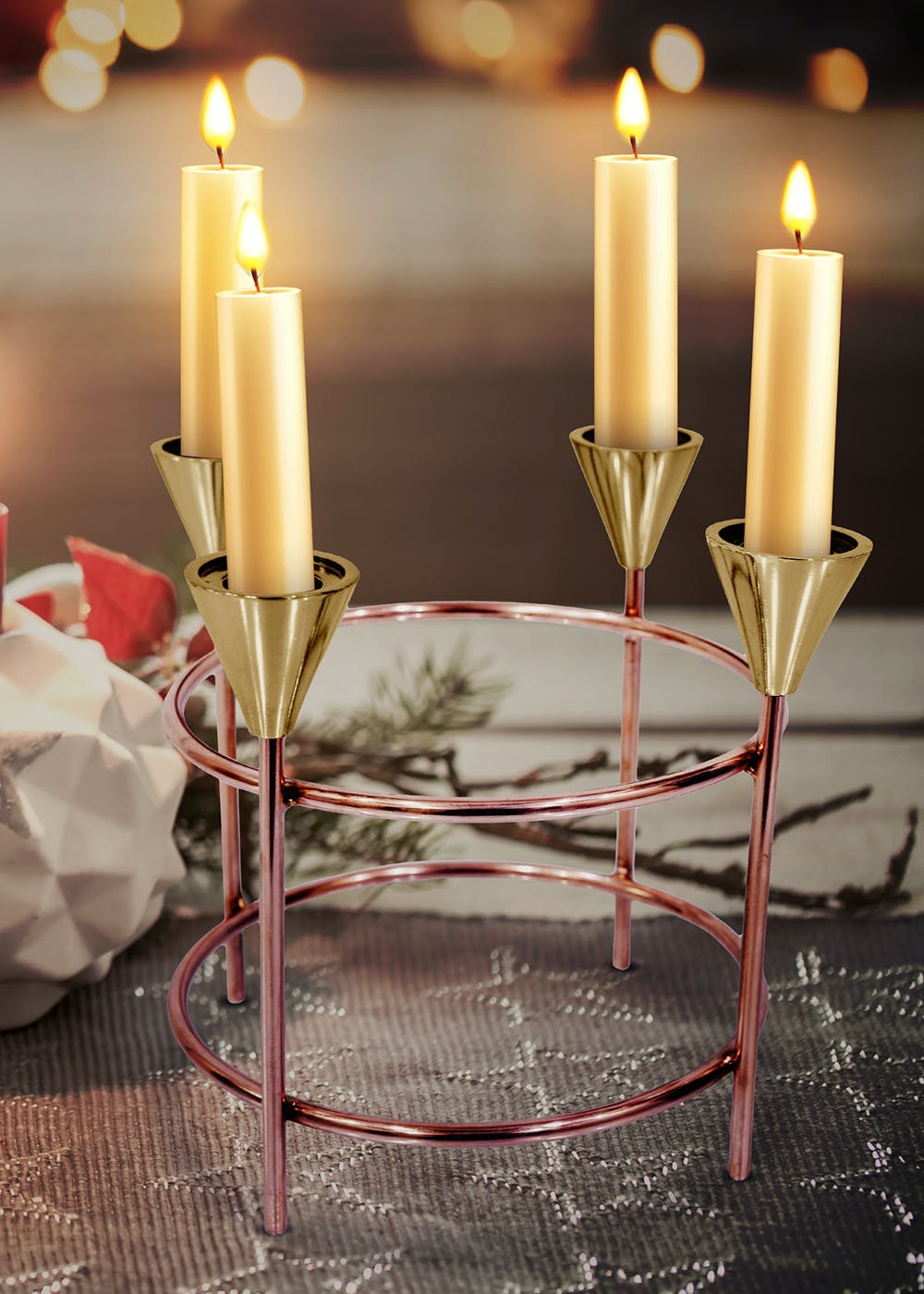 Brass Advent Candle Holder