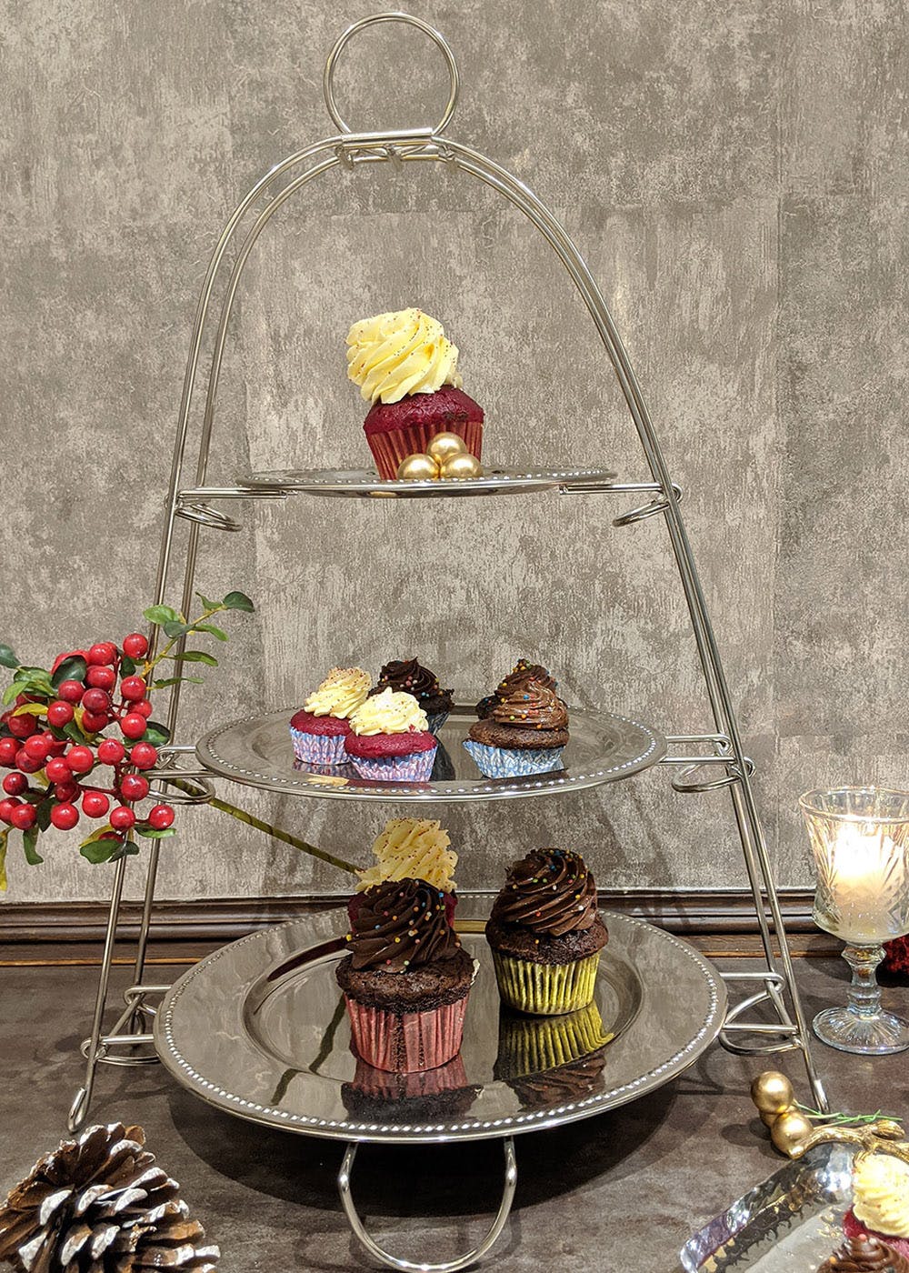 3 Tier Cake Stand Afternoon Tea Dessert Wedding Plates Party Tableware  Bakeware Plastic Tray Display Rack Cake Decorating Tools - AliExpress