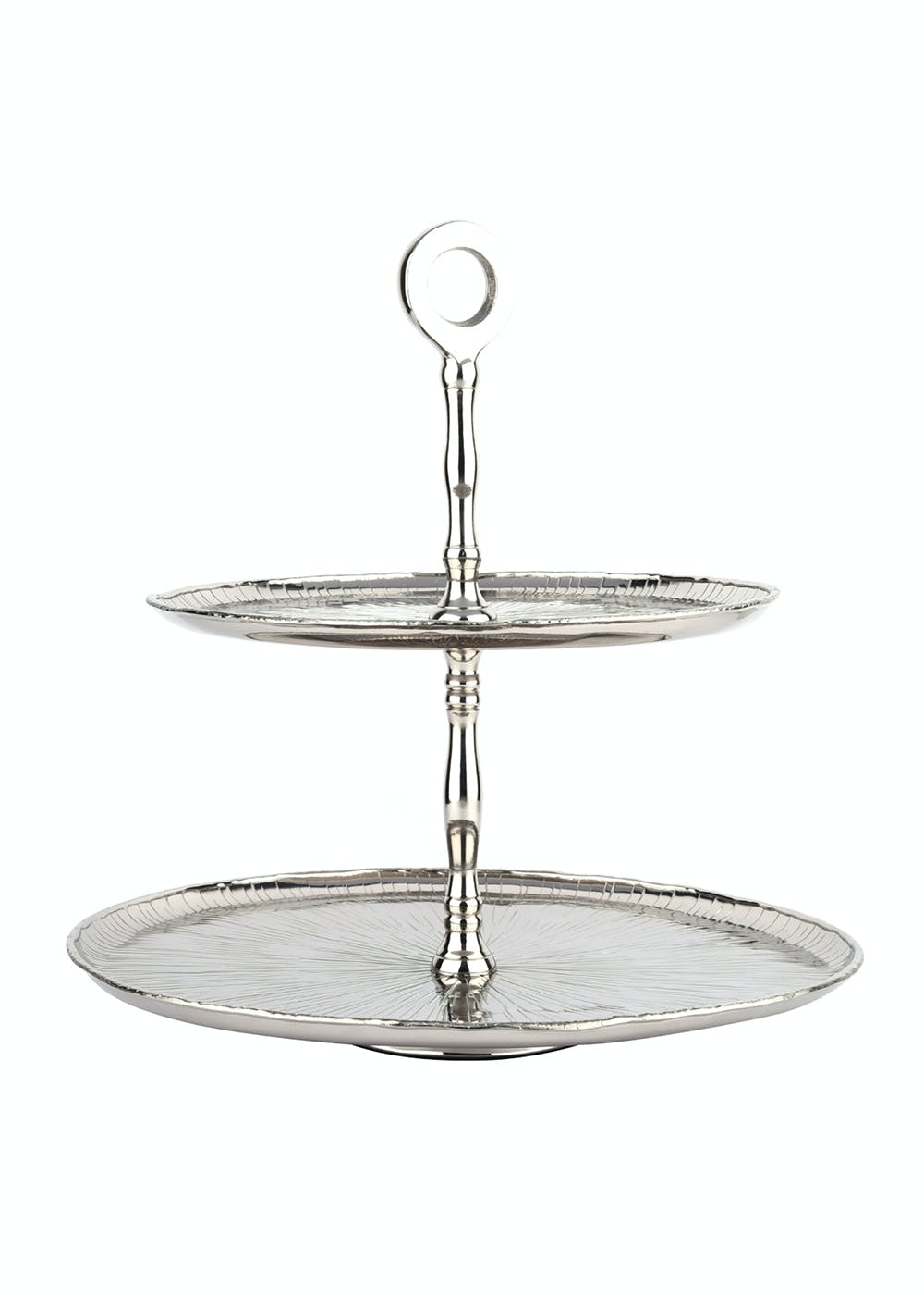 2-Tier Textured Cake Stand