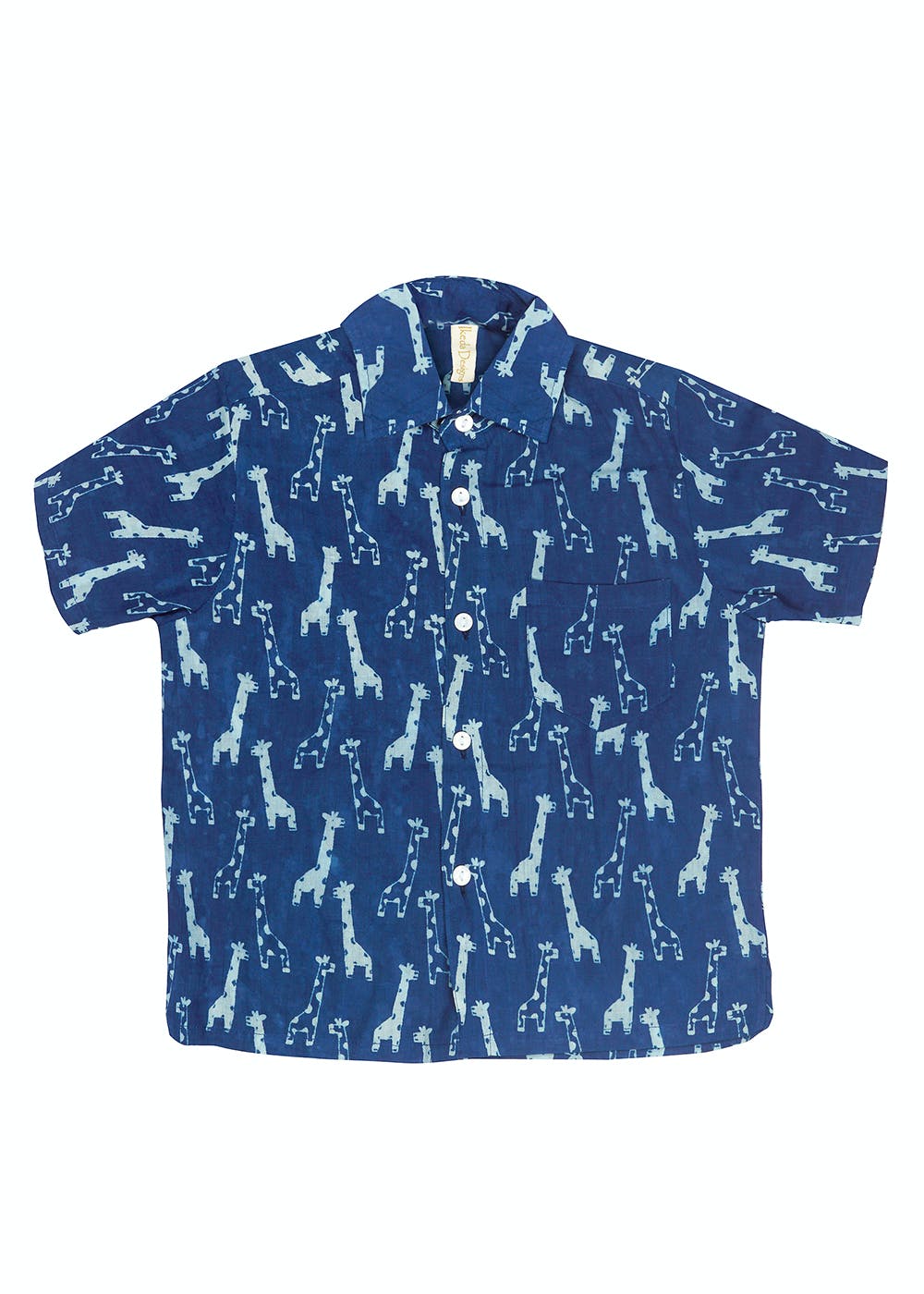 Get Giraffe Print Half Sleeves Shirt 1 2 Years At 950 LBB Shop   Idb101g 1 1  