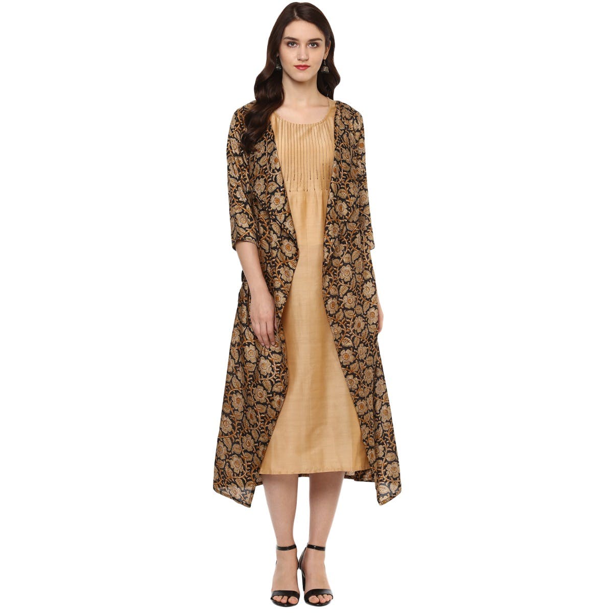 floral longline jacket