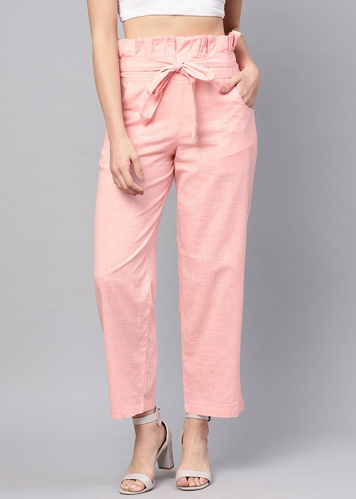 Buy IQRAAR Women's Cotton Casual Trousers (Grey) at Amazon.in