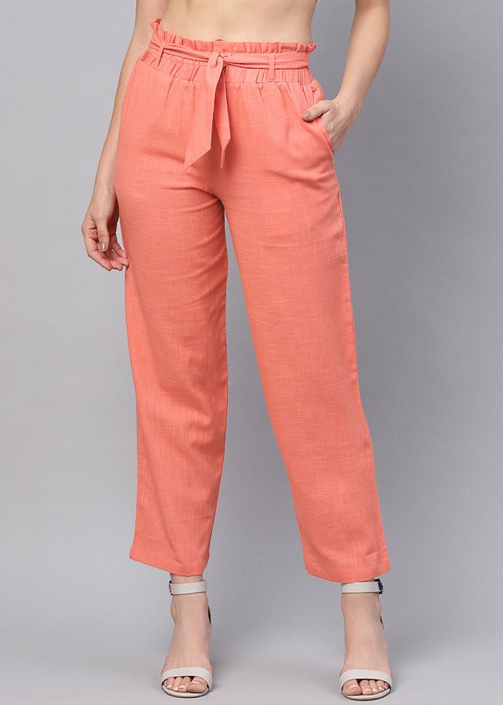 Cotton Cargo Trousers for MenElastic Waist Bottoms India  Ubuy