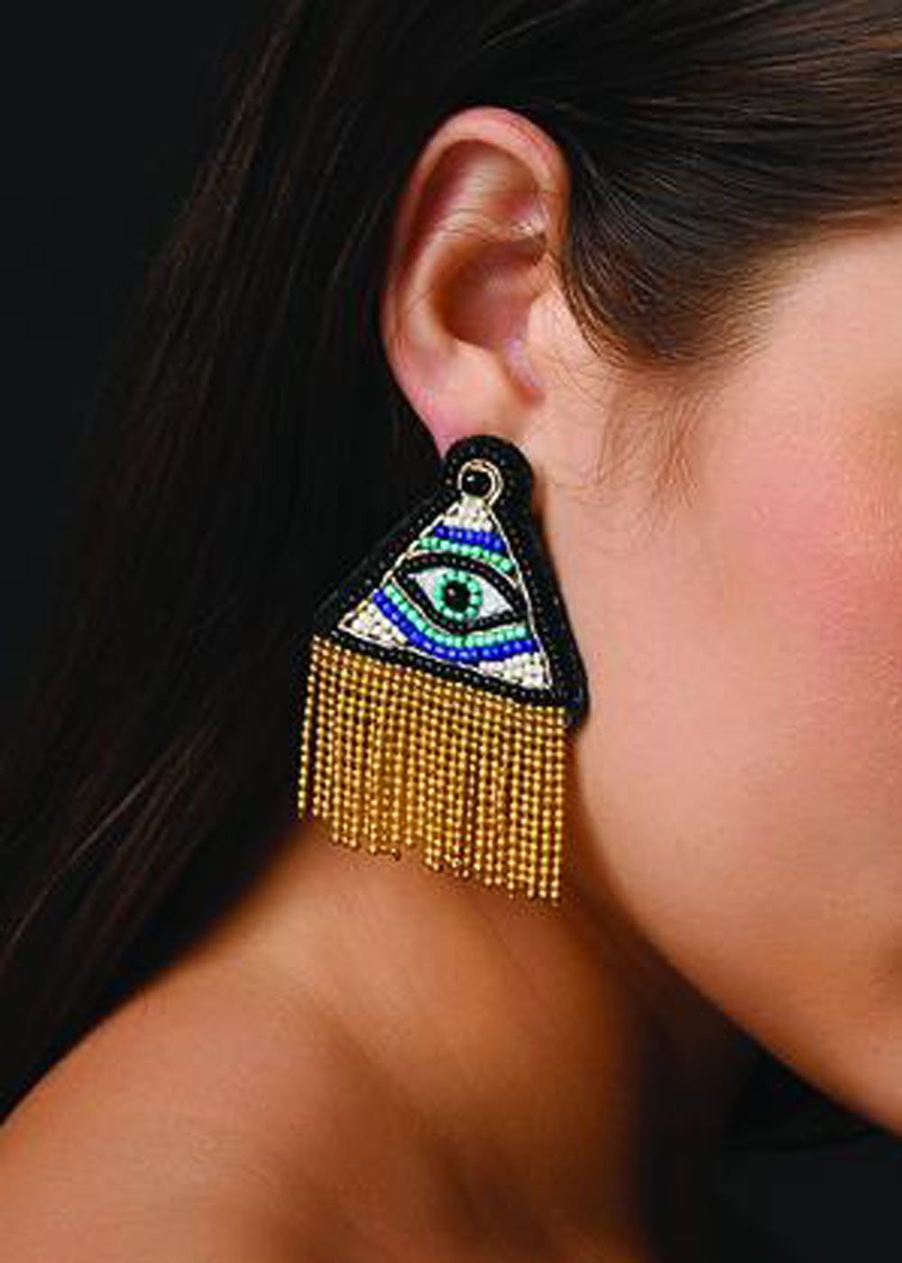 Details 75+ beaded eye earrings latest 3tdesign.edu.vn