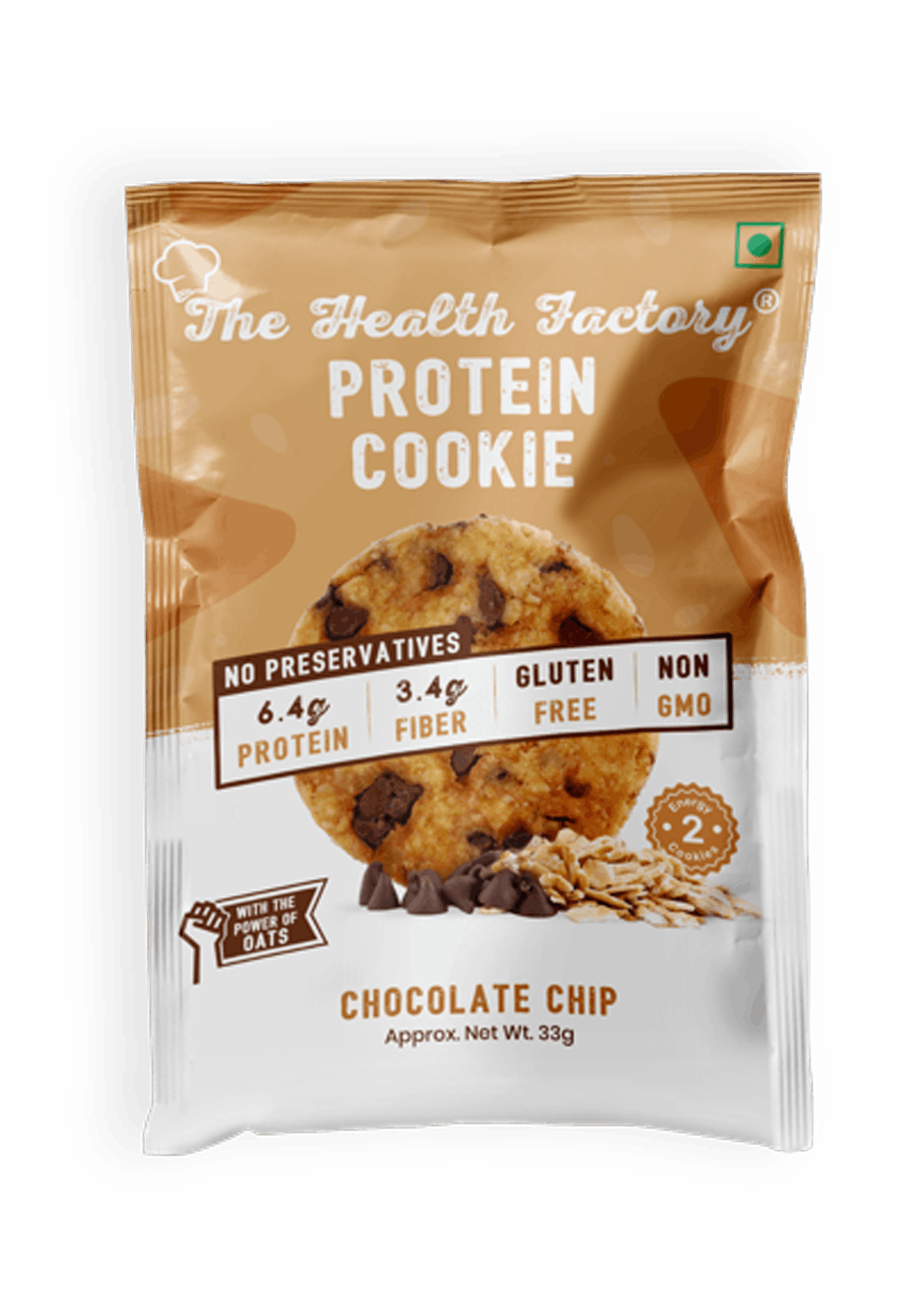 Naked Chocolate Chip Protein Cookies - Premium Gluten-Free High Protein  Cookies, Only 1G Sugar, 6G Fiber, No Artificial Sweeteners, Soy Free, No  GMOs