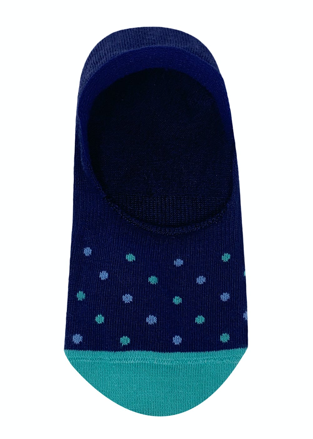 Get Polka Dots Detail Blue No Show Socks at ₹ 350 | LBB Shop