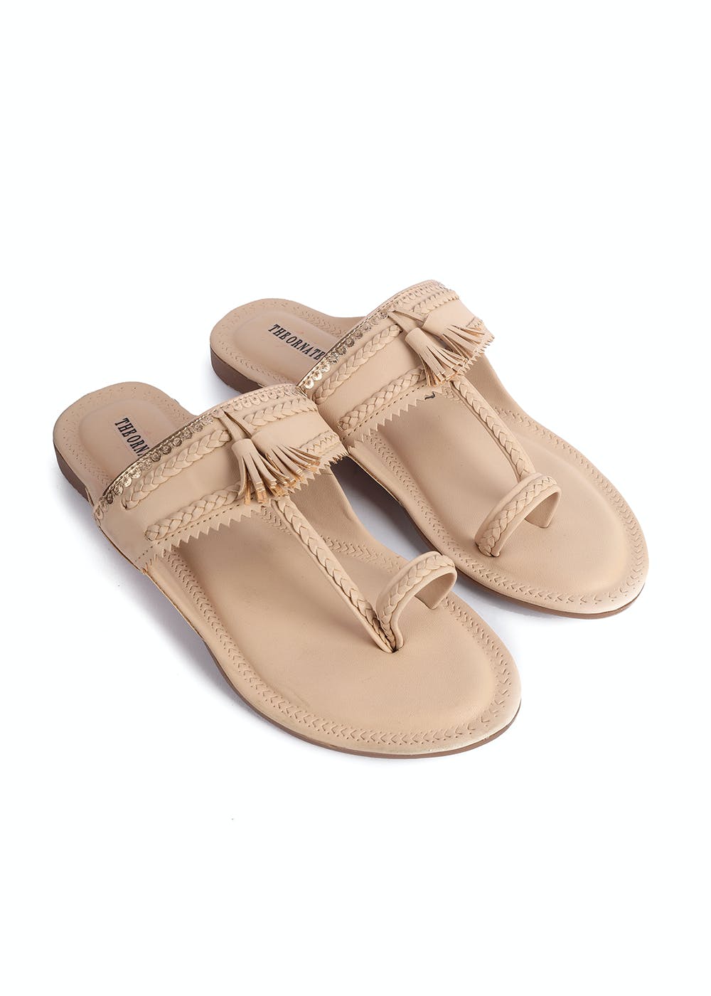 Get Shaira Beige Kolhapuris at ₹ 1189 | LBB Shop 