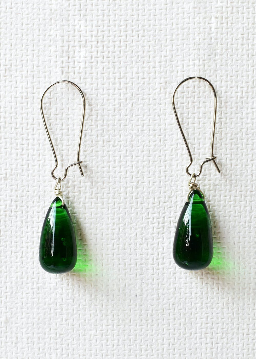 Galaxy Fashion Dark Green Floral Chain Drop Earrings