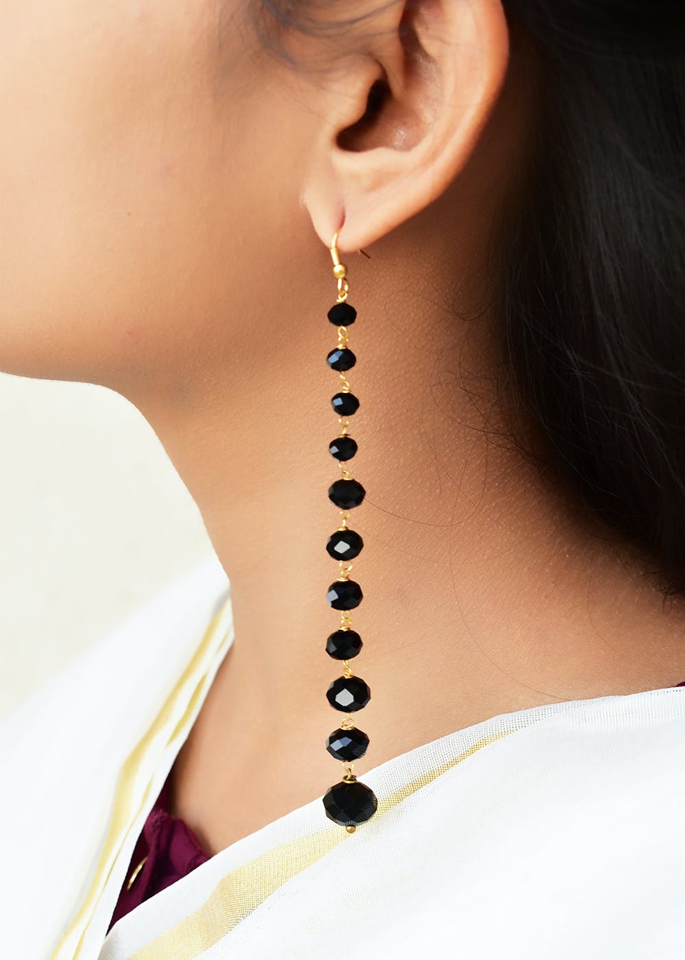 Earrings- Long Drop Cabochon Black Spinel 24 K Gold Vermeil – Joyla Jewelry-tmf.edu.vn