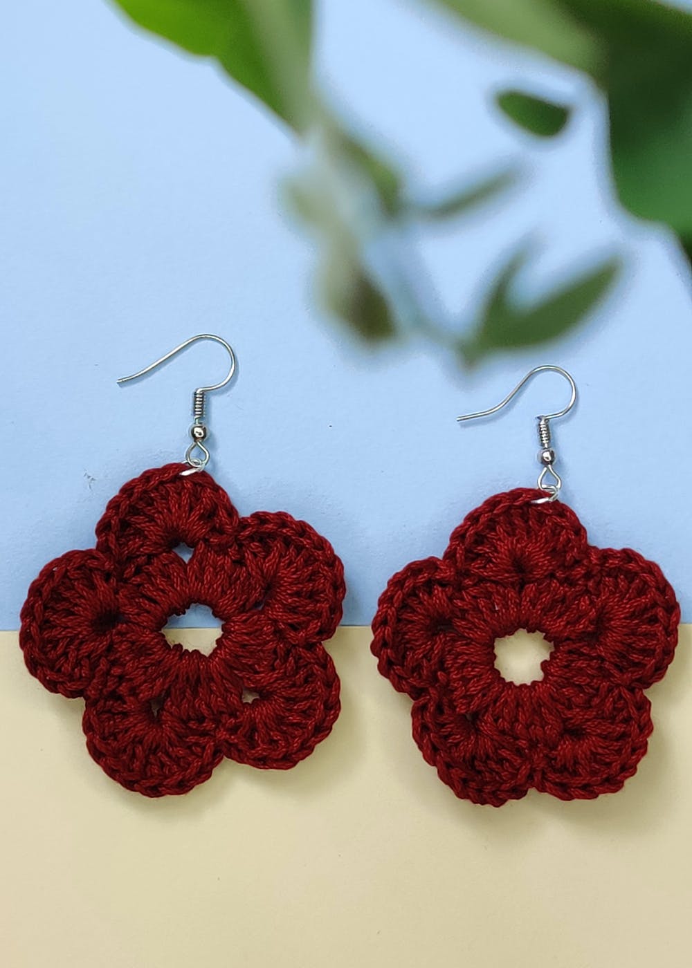 Crochet Rose Earrings  Lazada PH