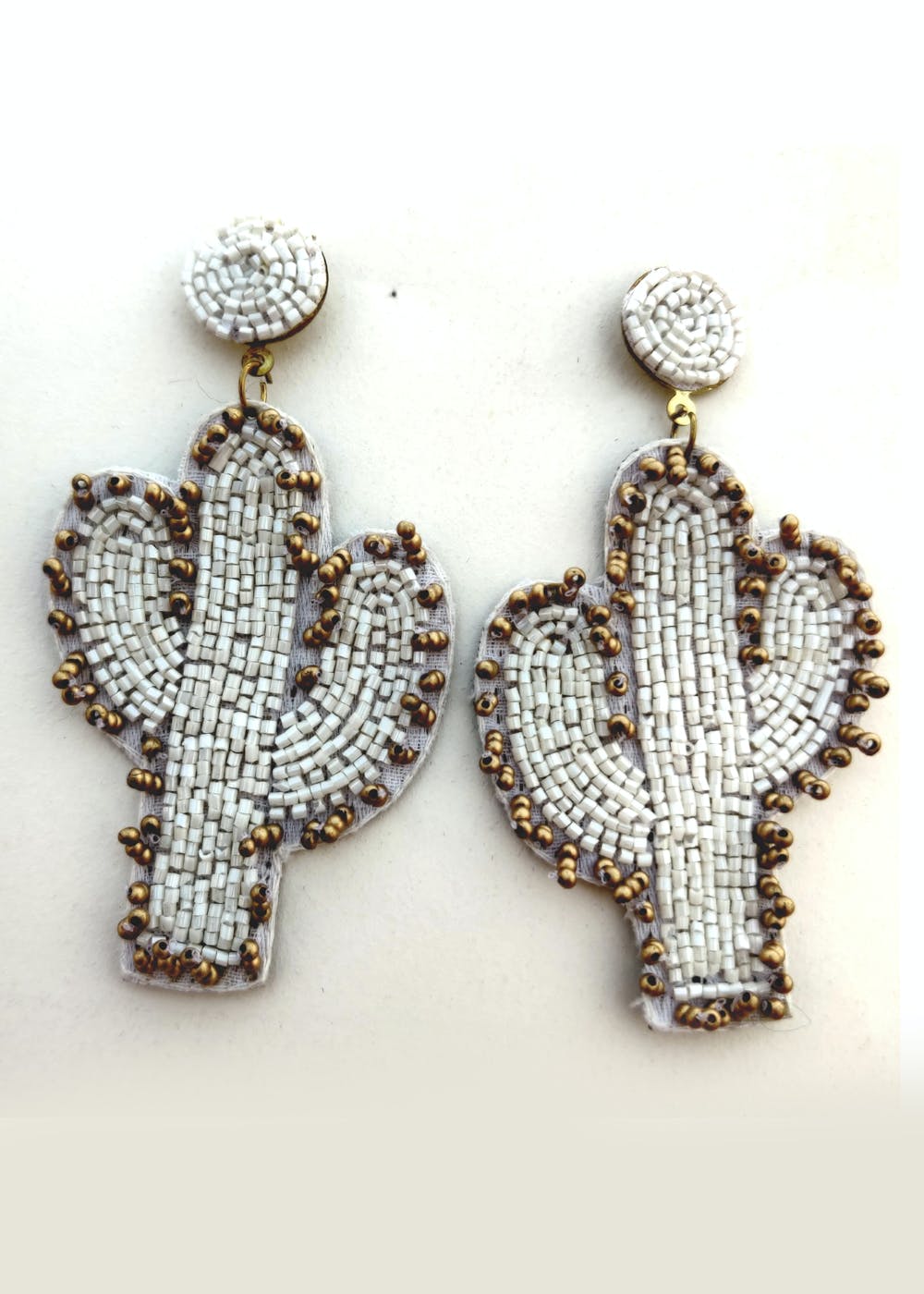 Cactus beaded earrings Clearance