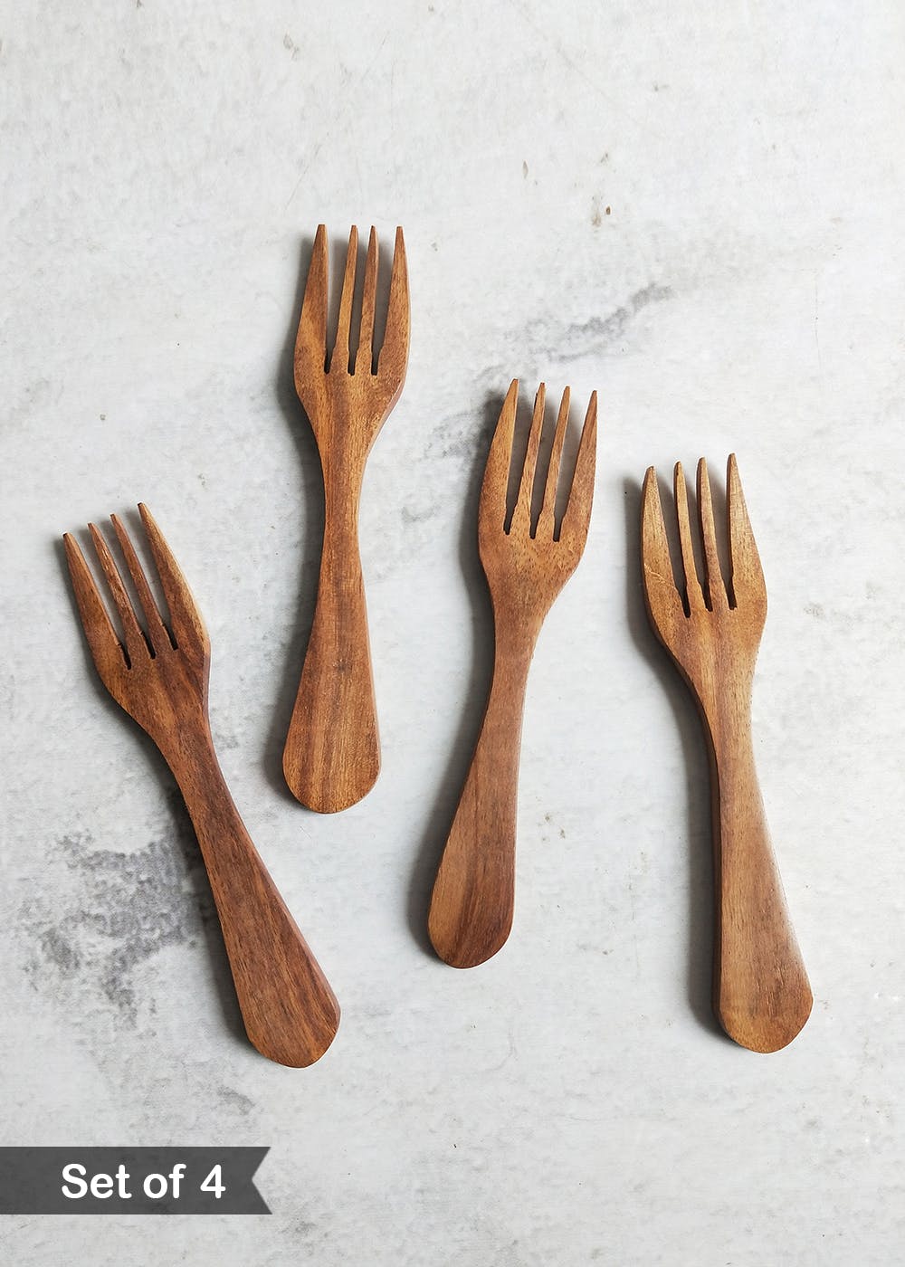 Wooden Fork - Set of 4