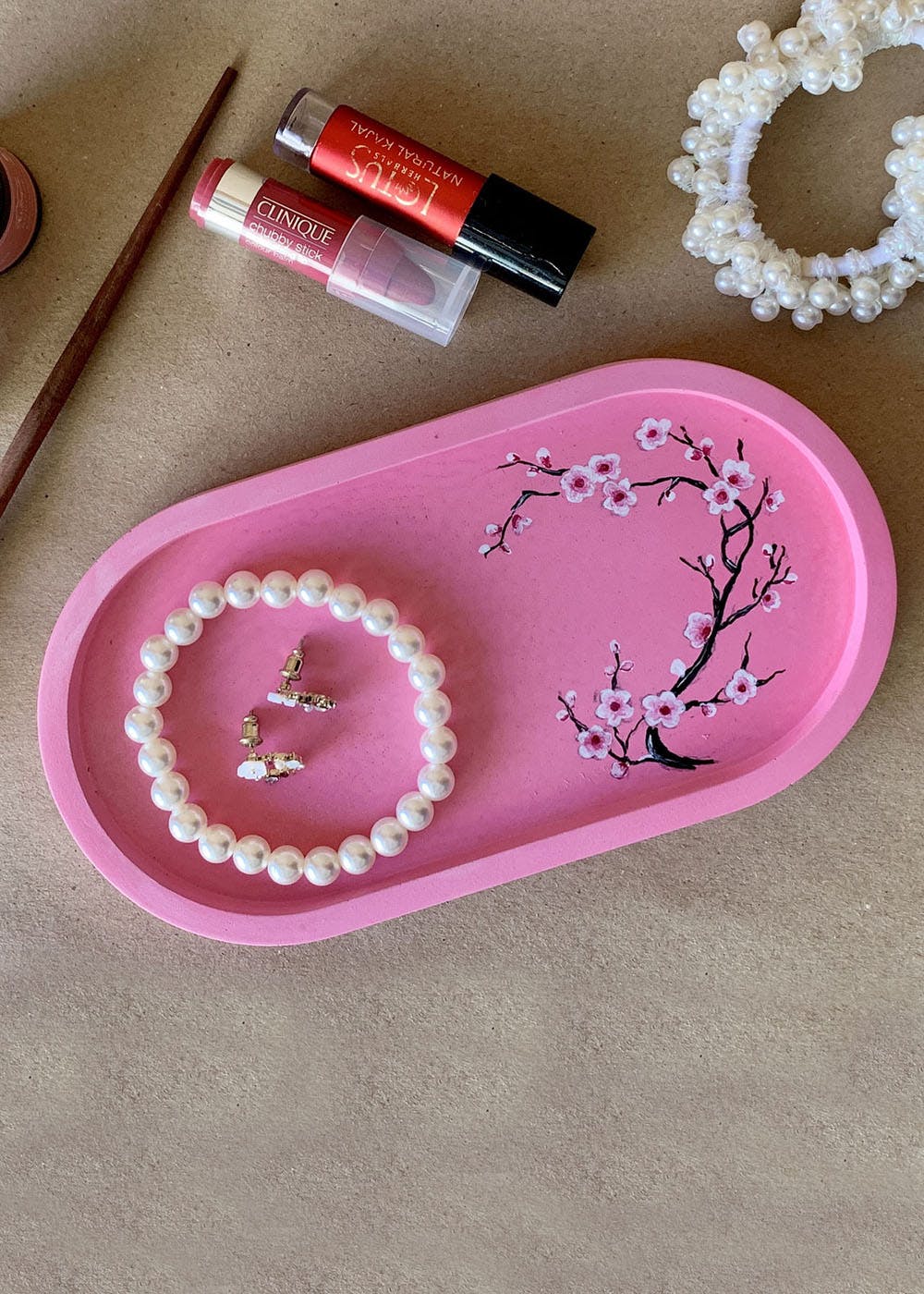 Pink Blossom Tray