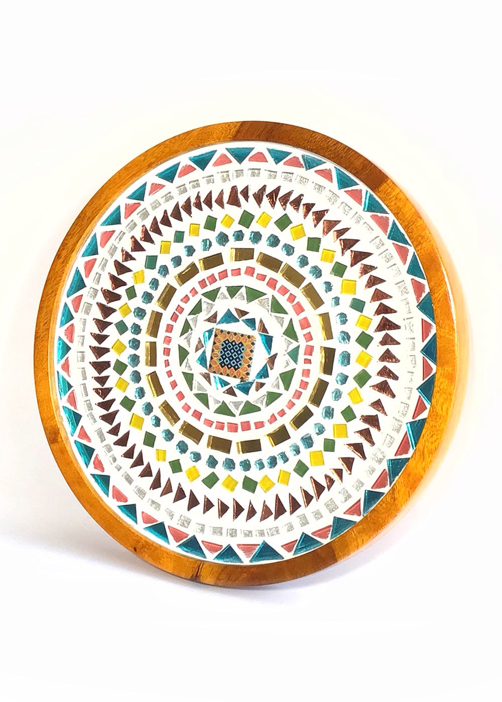 Get Colourful Mandala Mosaic Wall Plate at ₹ 1899 | LBB Shop
