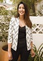 Clothing,White,Outerwear,Blazer,Black,Jacket,Top,Fashion,Sleeve,Photo shoot