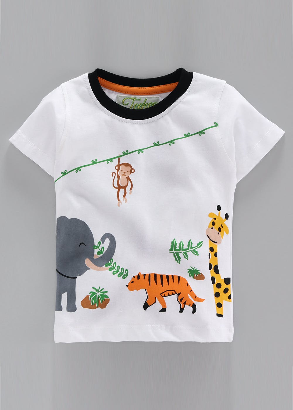 Get Multi Animals Printed White T-Shirt at ₹ 630 | LBB Shop